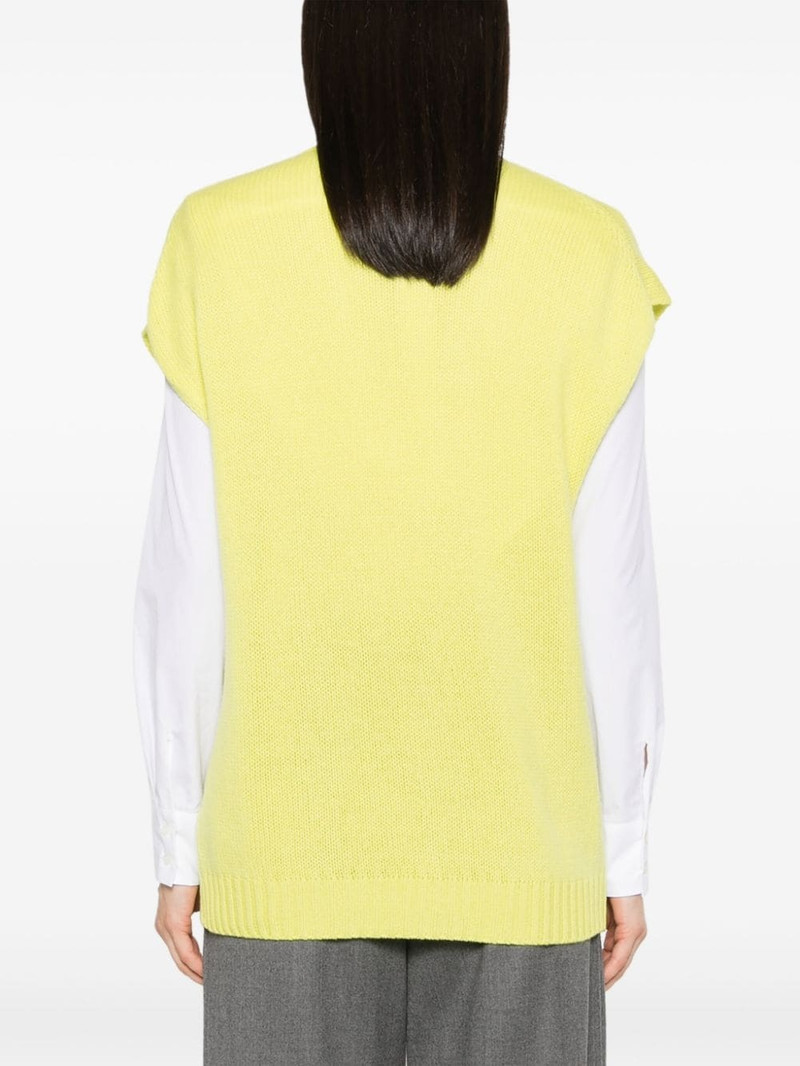 V-neck cashmere vest 4