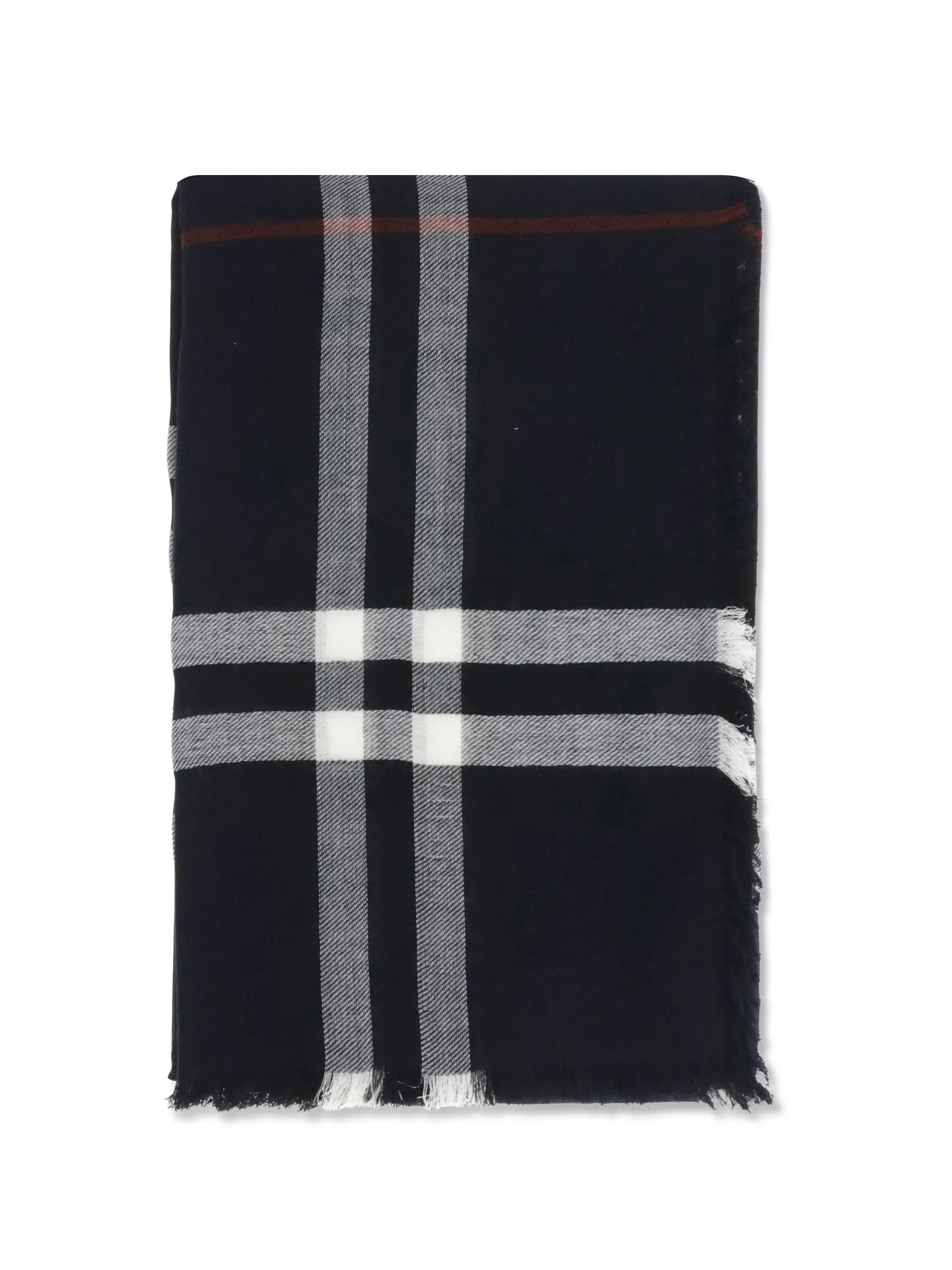 Burberry Men Giant Check Wool Scarf - 1