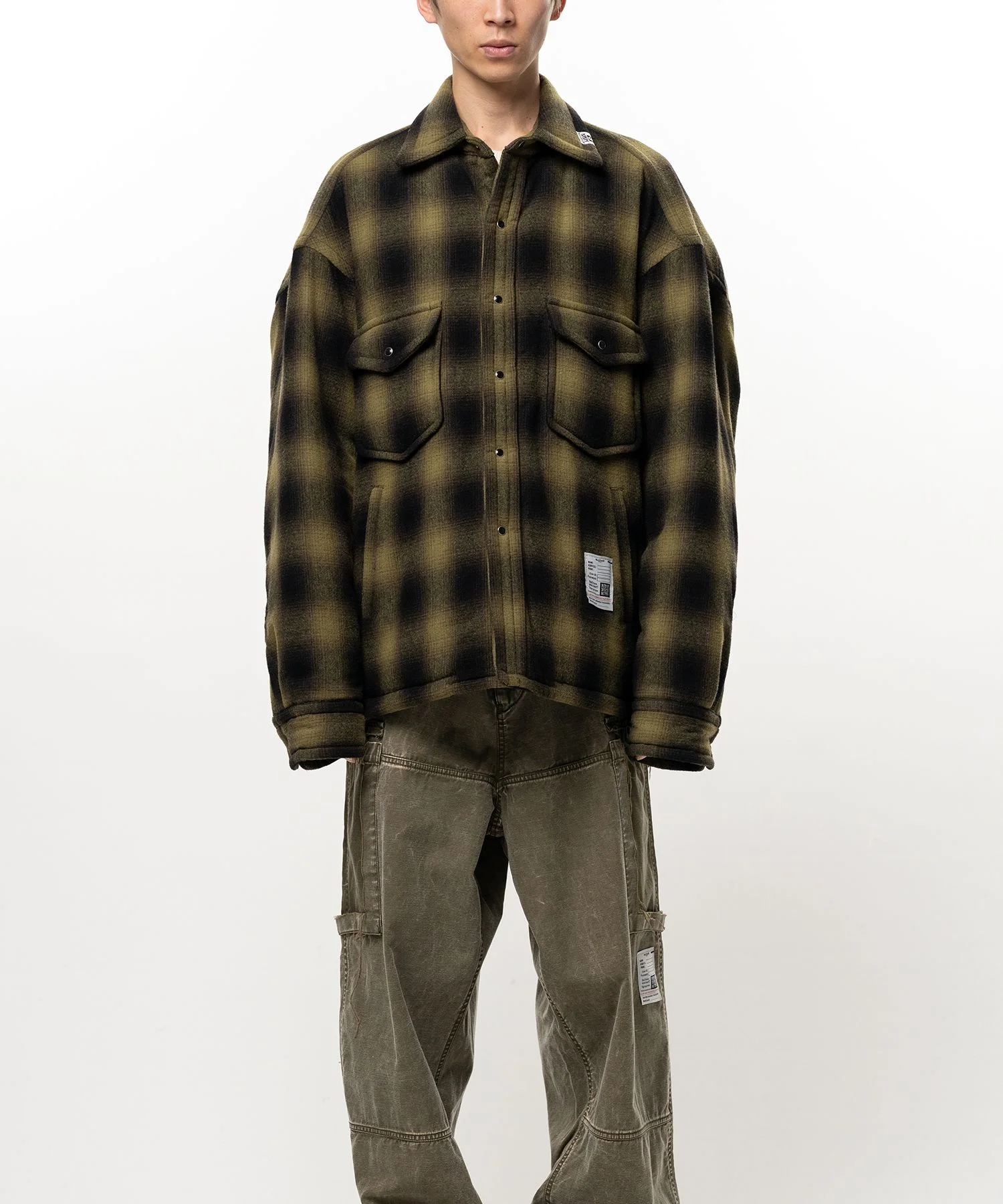 Stripe Puffer Shirt - 1