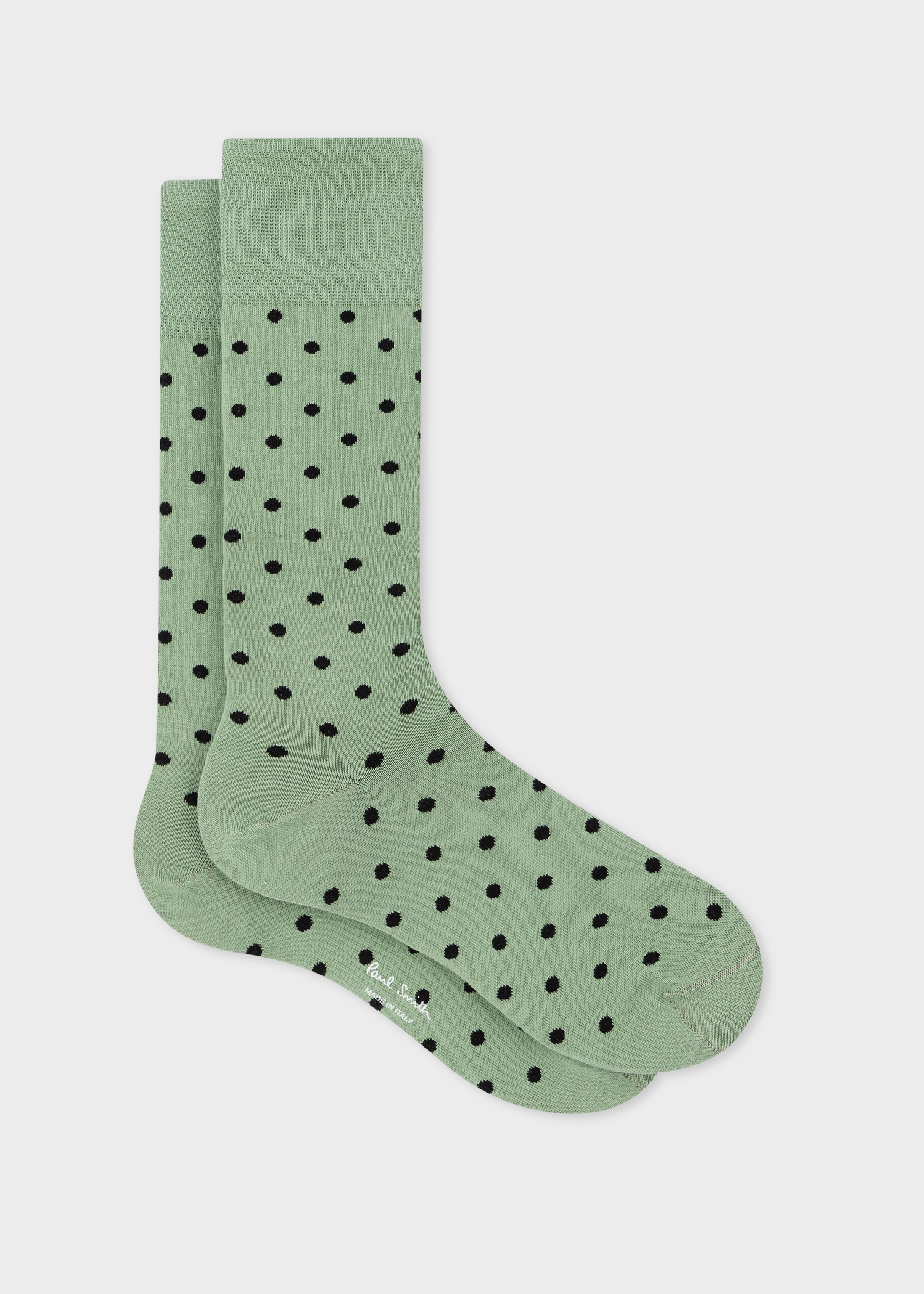 Green Polka Dot Socks - 1