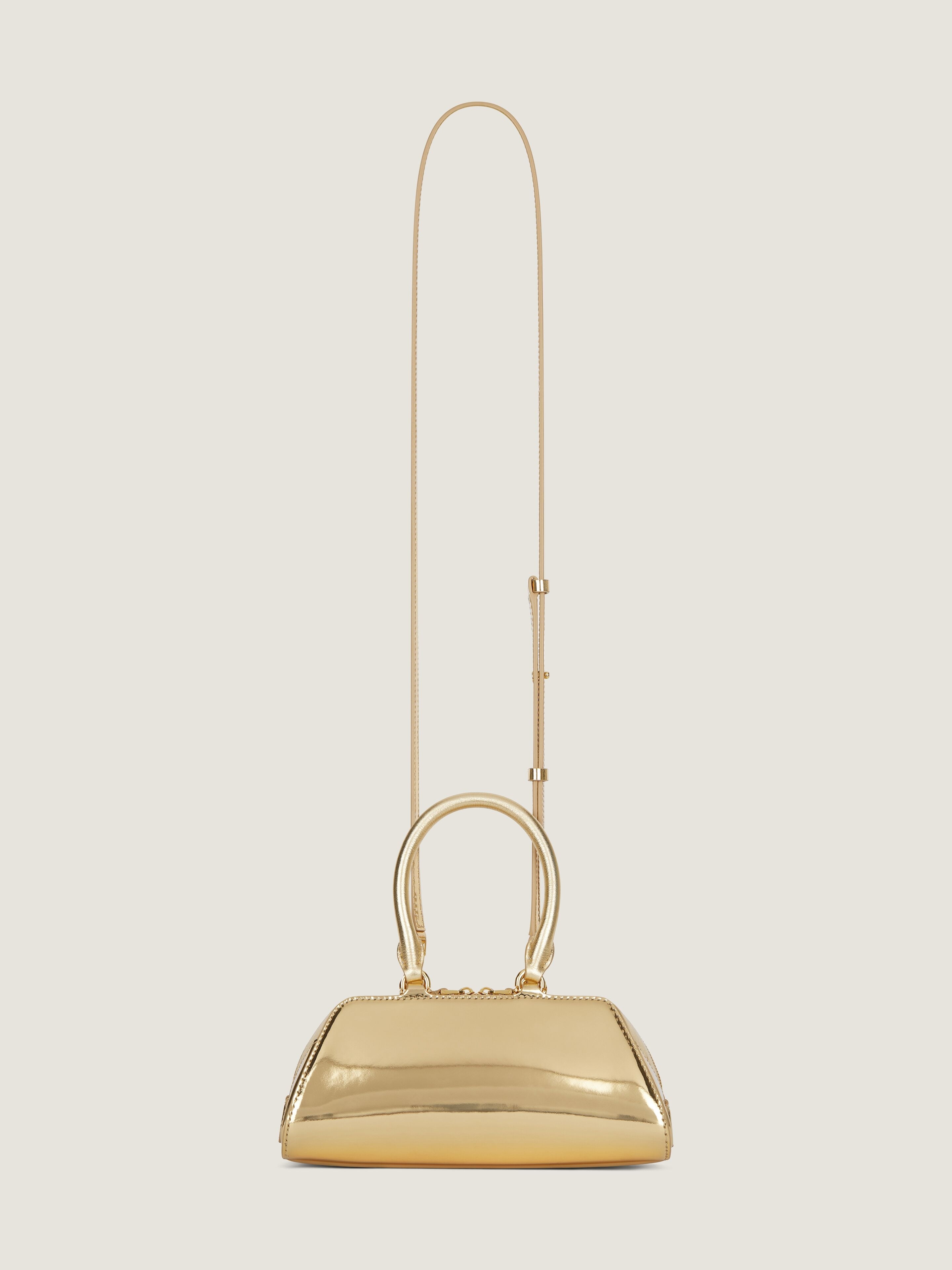 MINI ANTIGONA EAST-WEST BAG IN LAMINATED LEATHER - 4