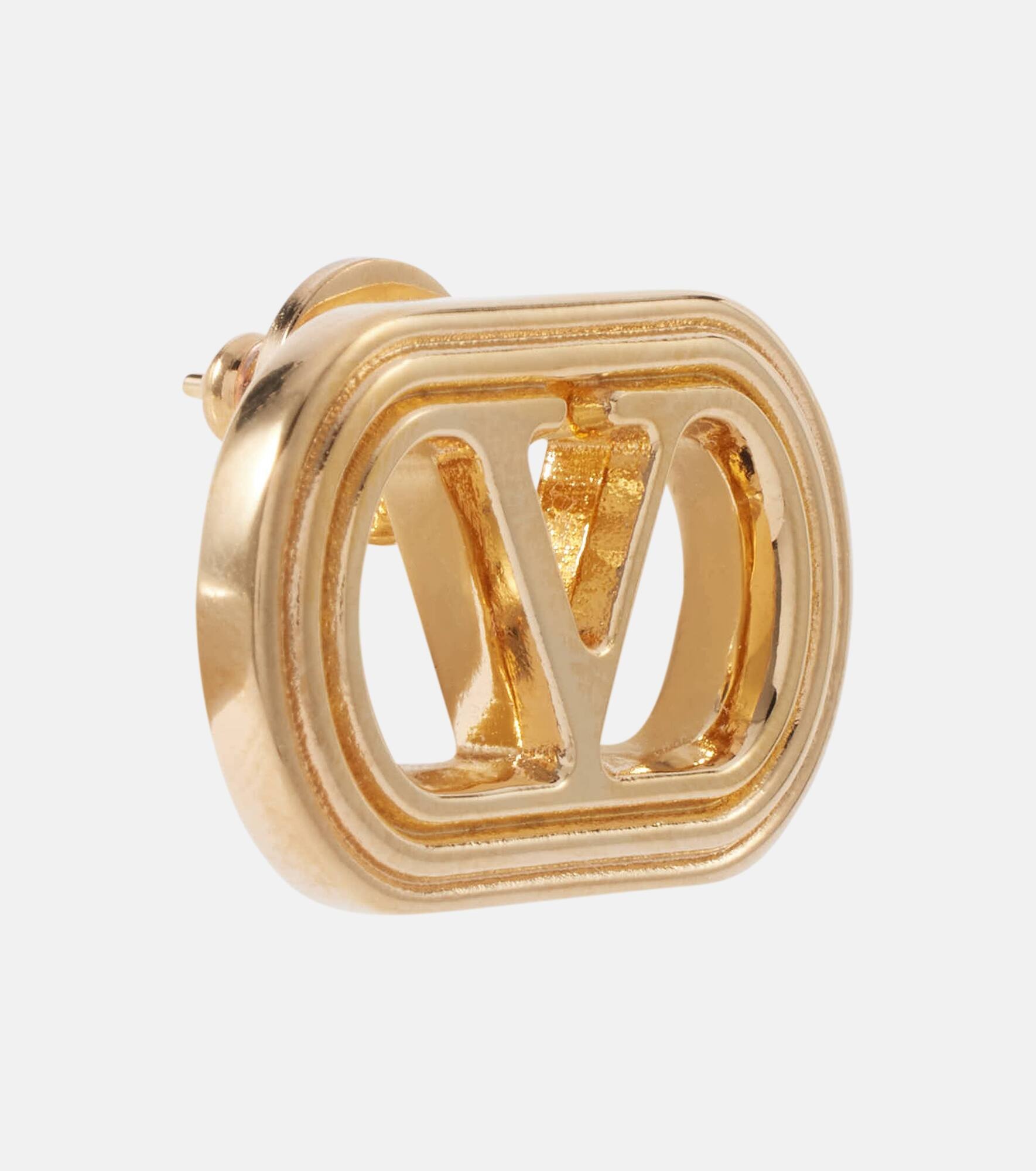 Ovalette VLogo stud earrings - 2