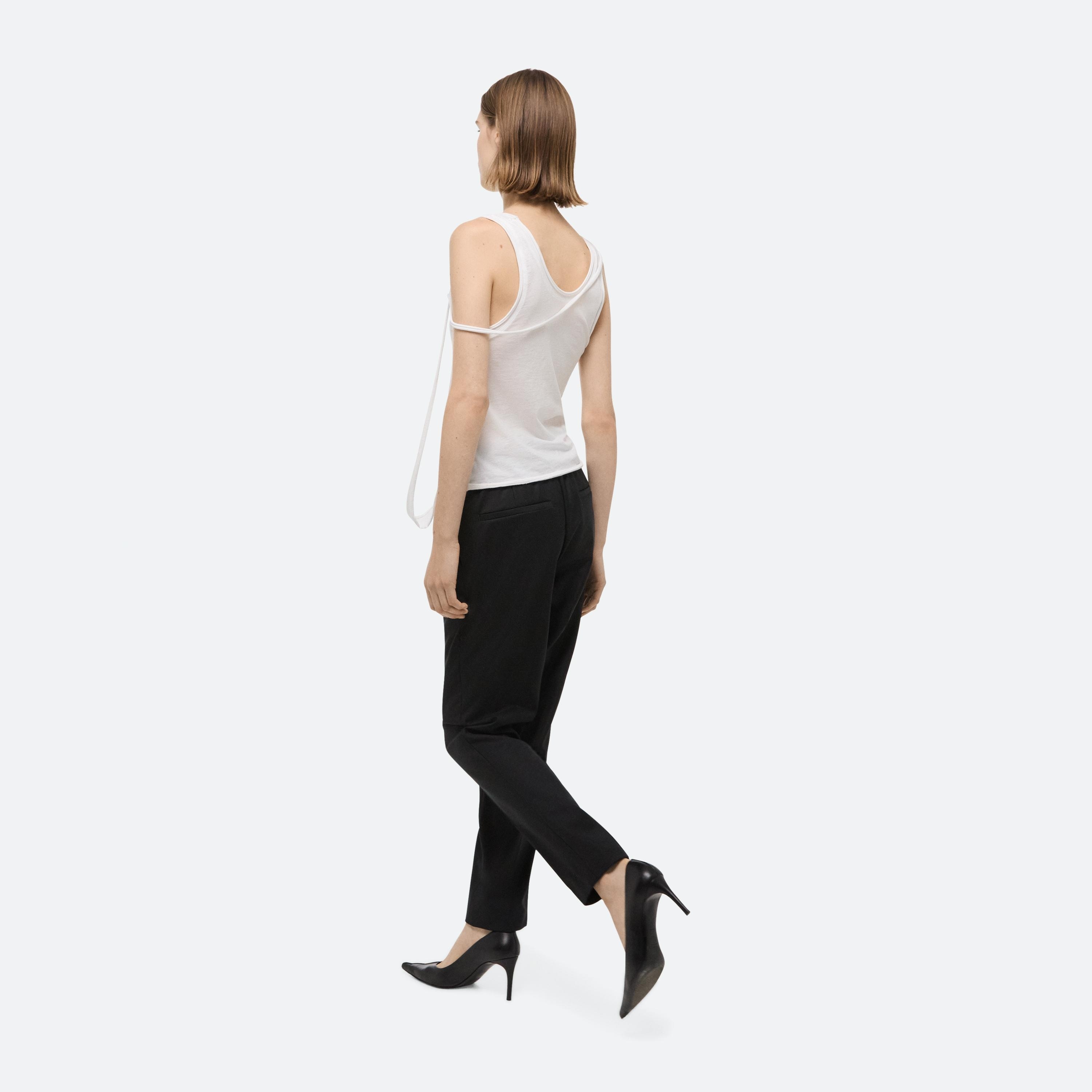 TAPERED WOOL TROUSERS - 7