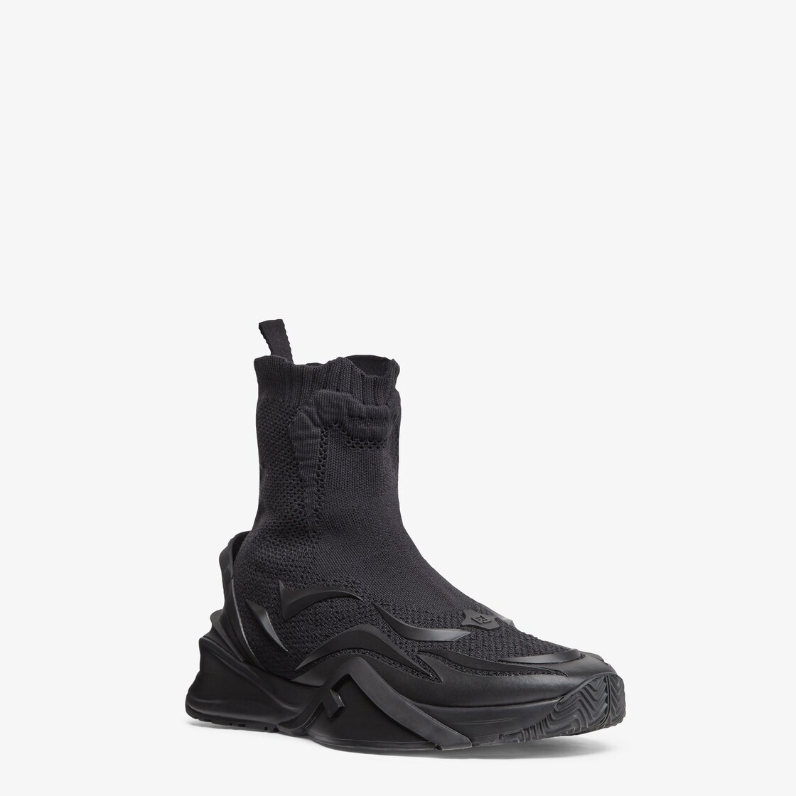 Black mesh running sneakers - 2