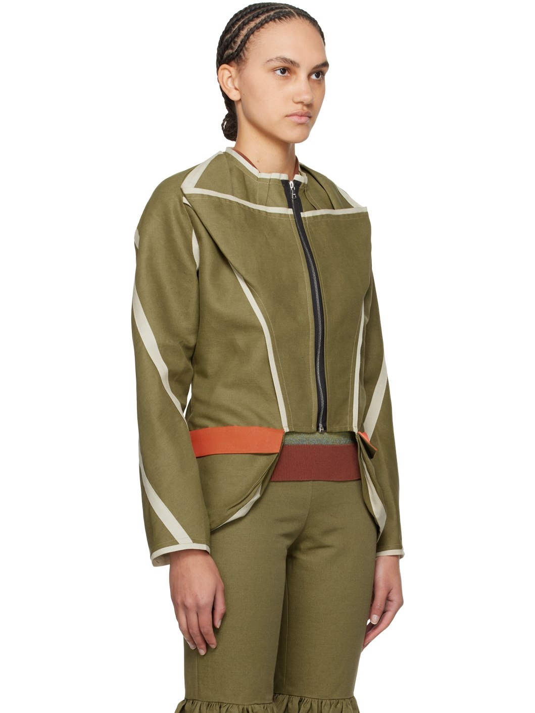 Khaki Arc Jacket - 2