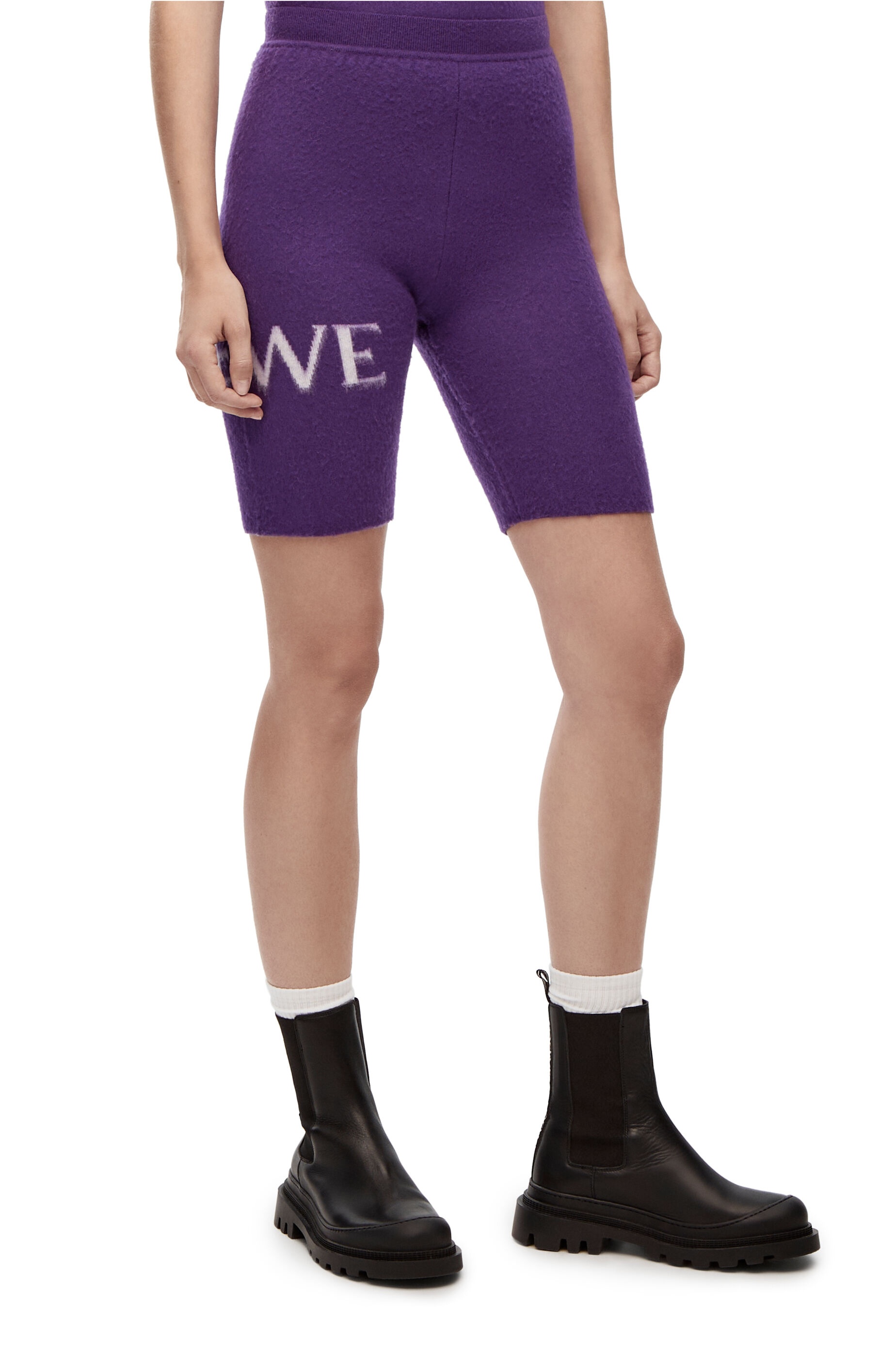 LOEWE cycling shorts in wool - 3