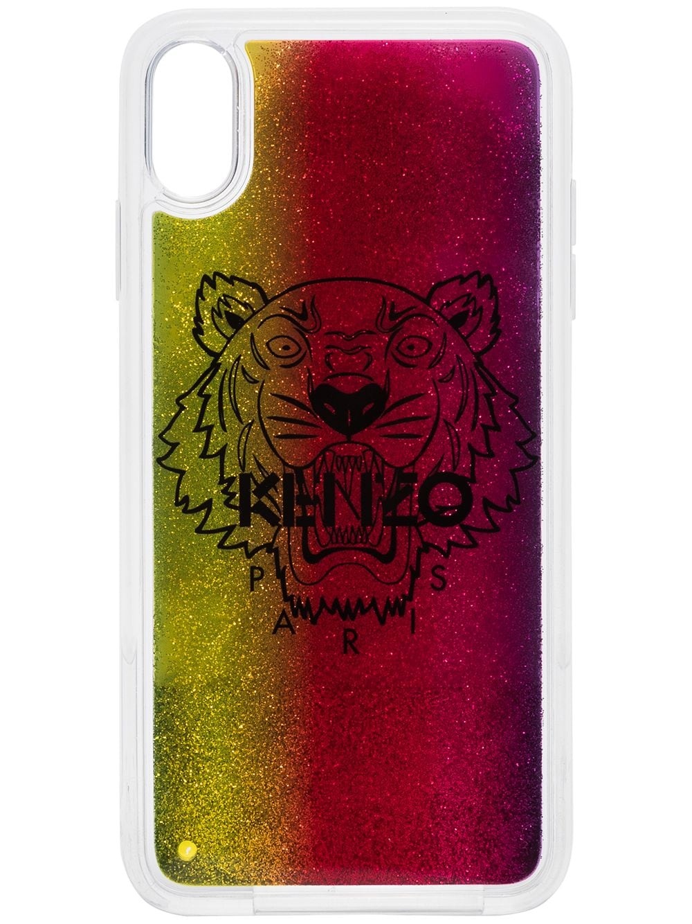 Tiger print glittered iPhone XS Max case - 1