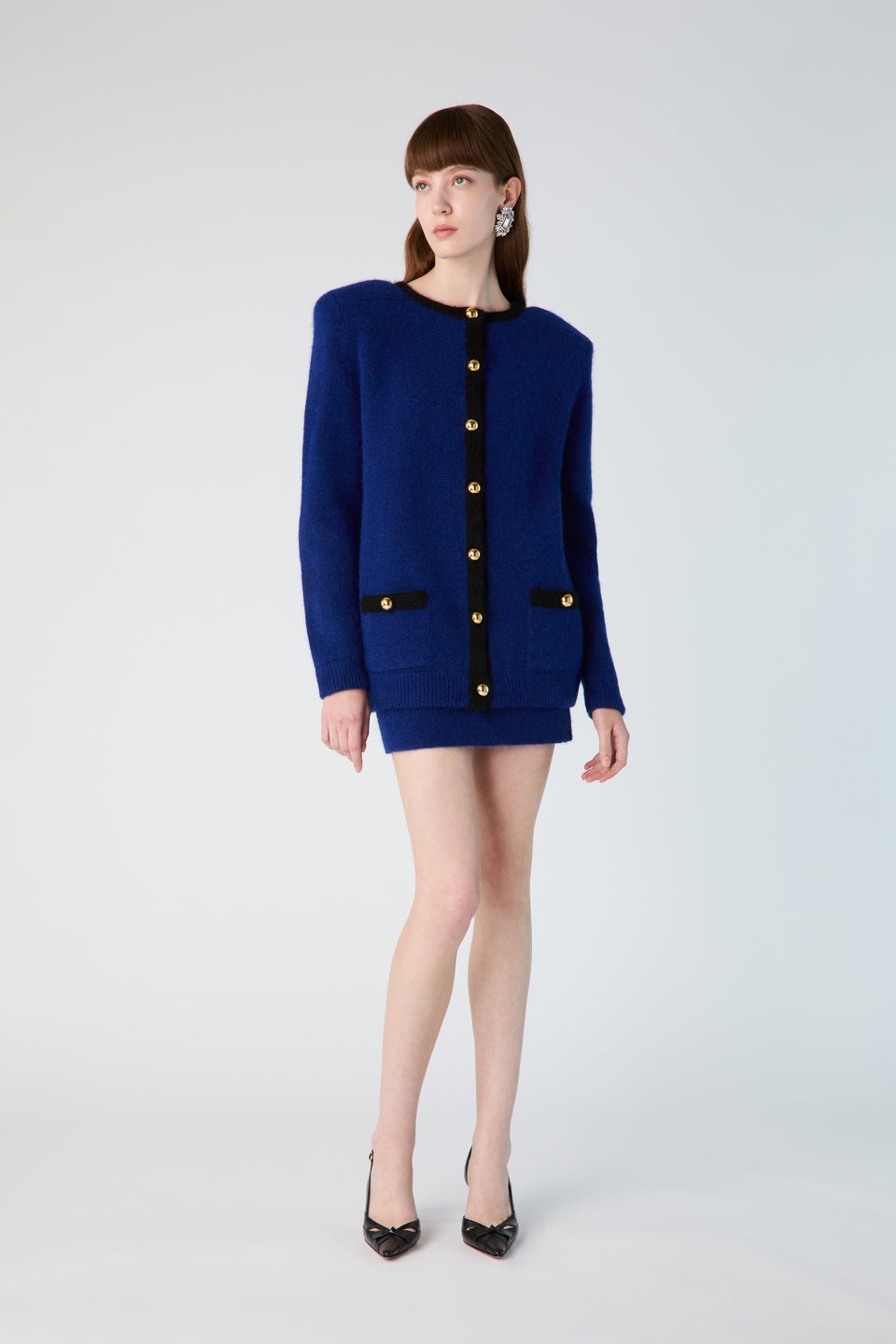 OVERSIZED ALPACA KNITTED CARDIGAN - 4