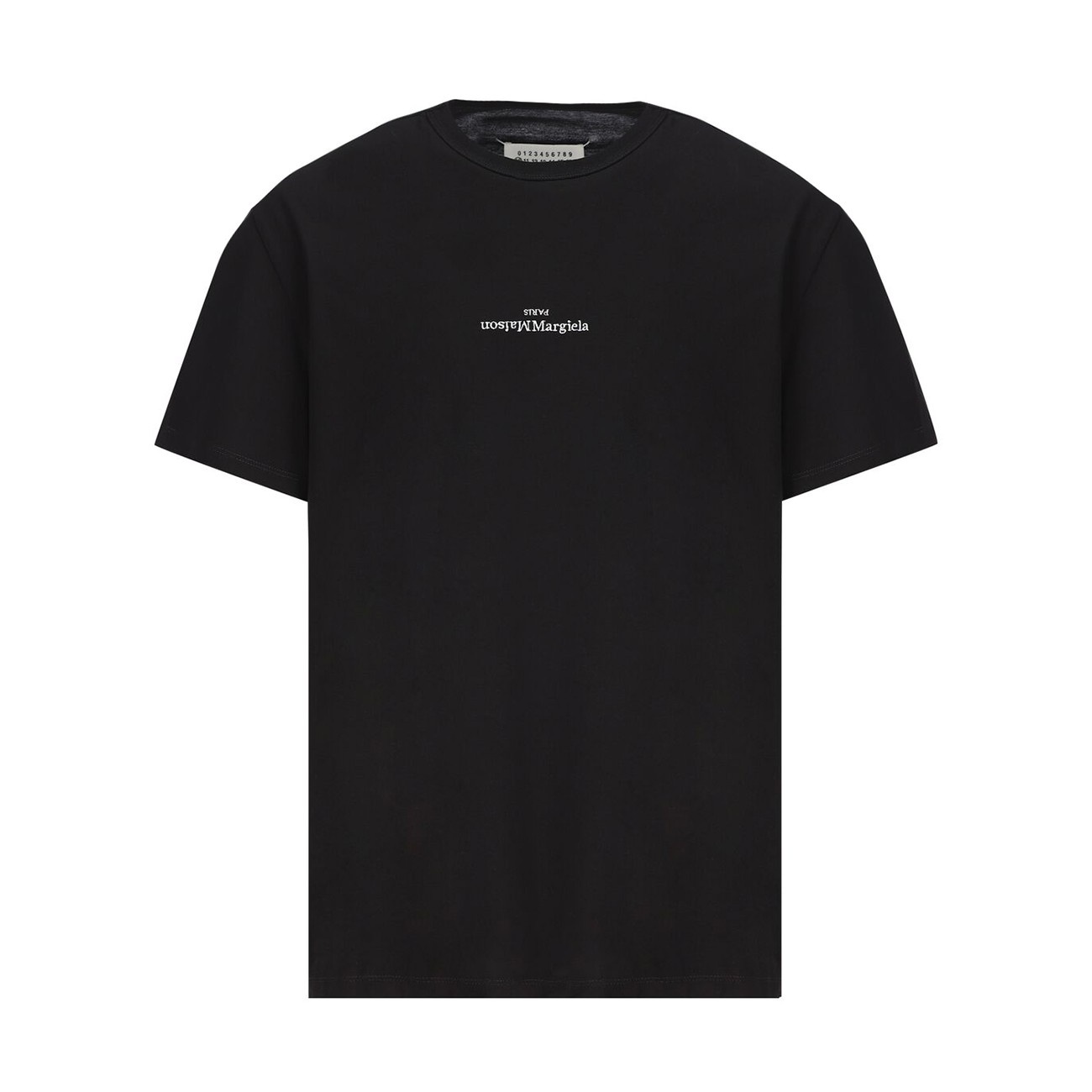 black cotton logo t-shirt - 1