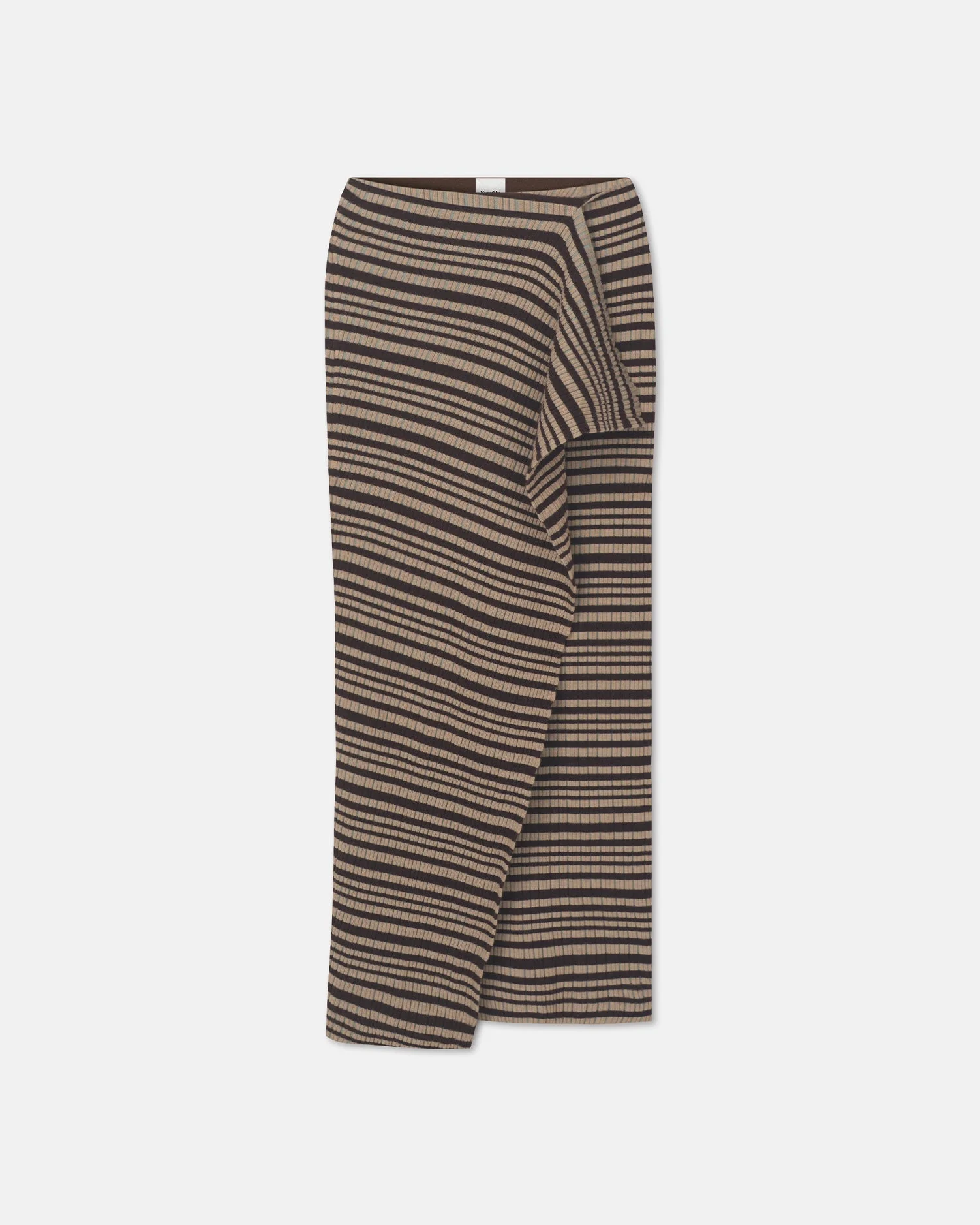 Fine Merino Rib Mid-Length Skirt - 1