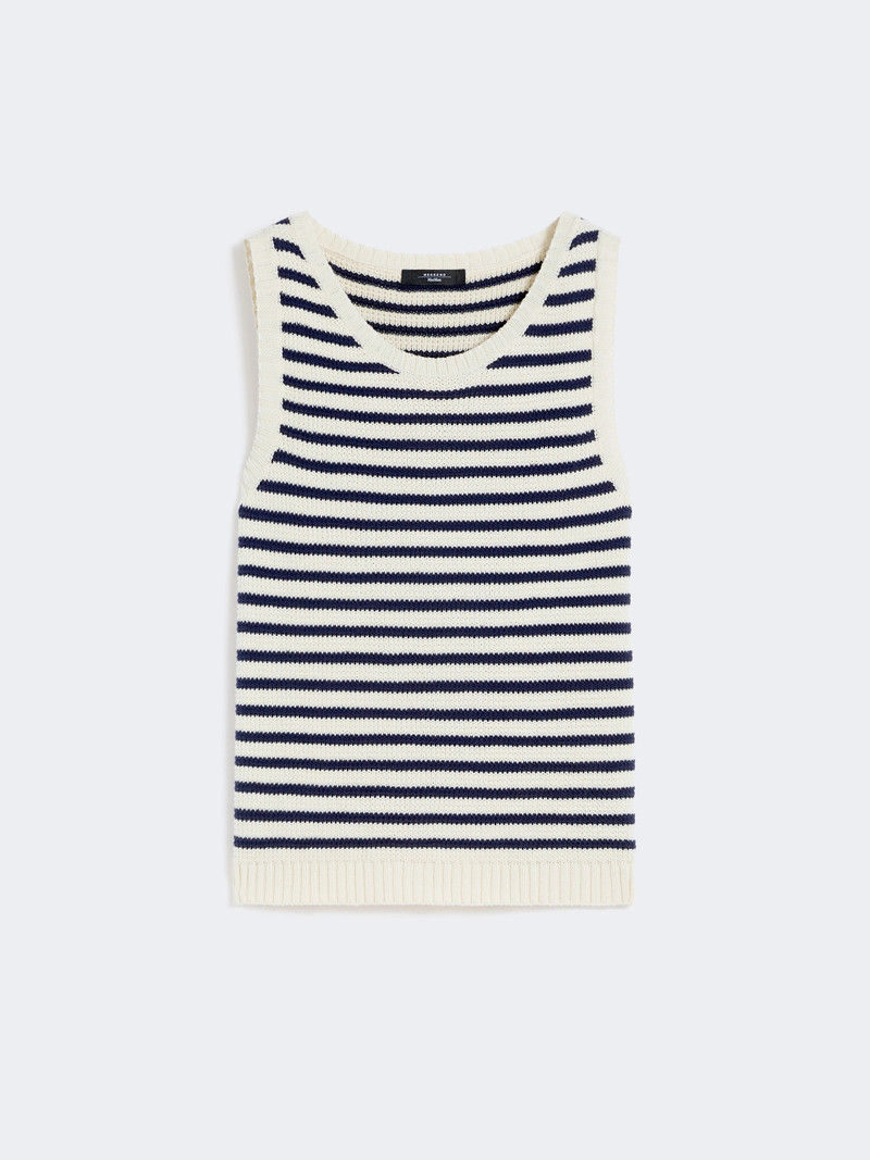 MADIA Ribbed cotton yarn jumper - NAVY 7