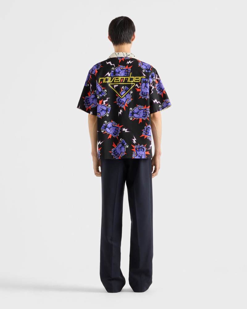 Timecapsule printed cotton shirt 7