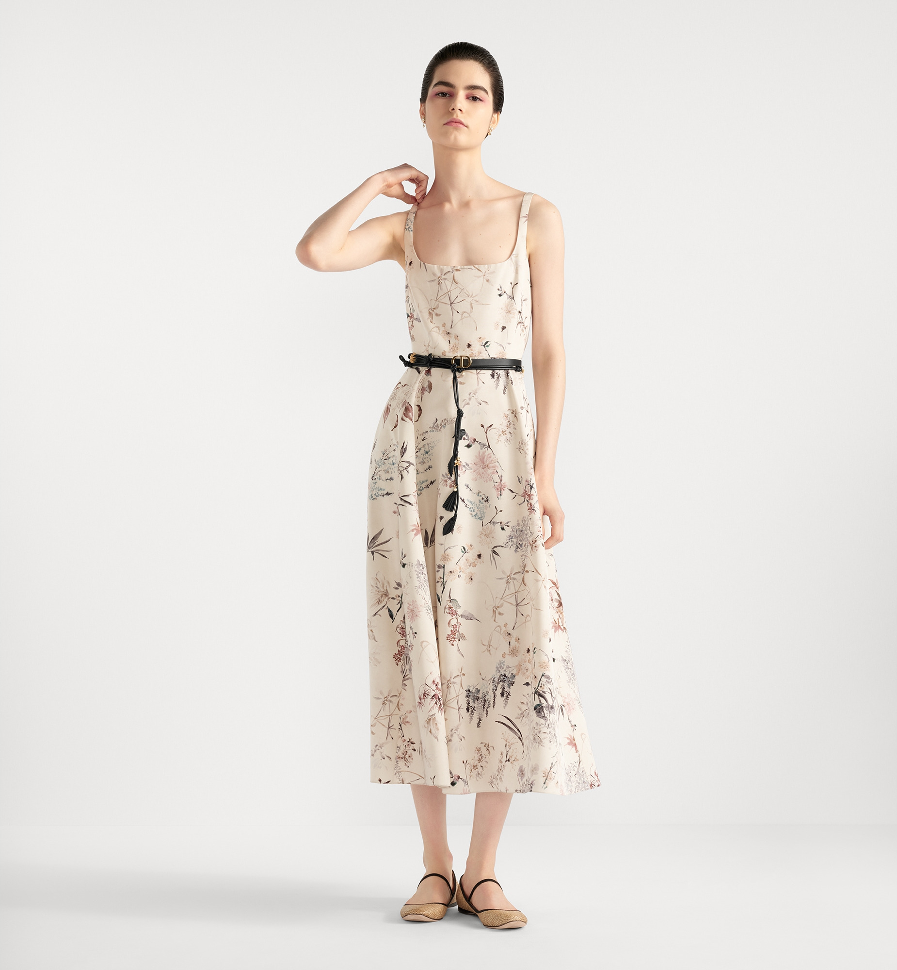 Mid-Length Belted Dress - 2