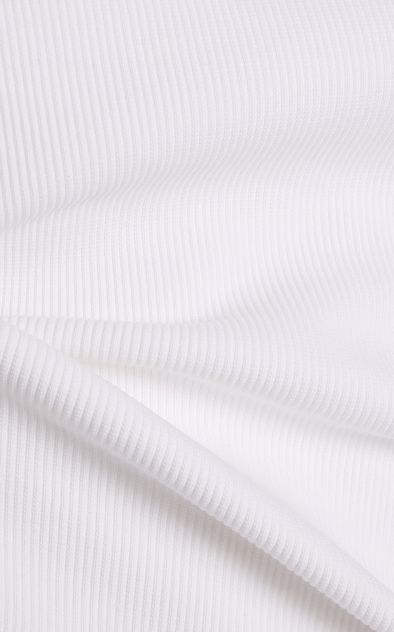 Dense Ribbed Cotton Tank Top white - 5