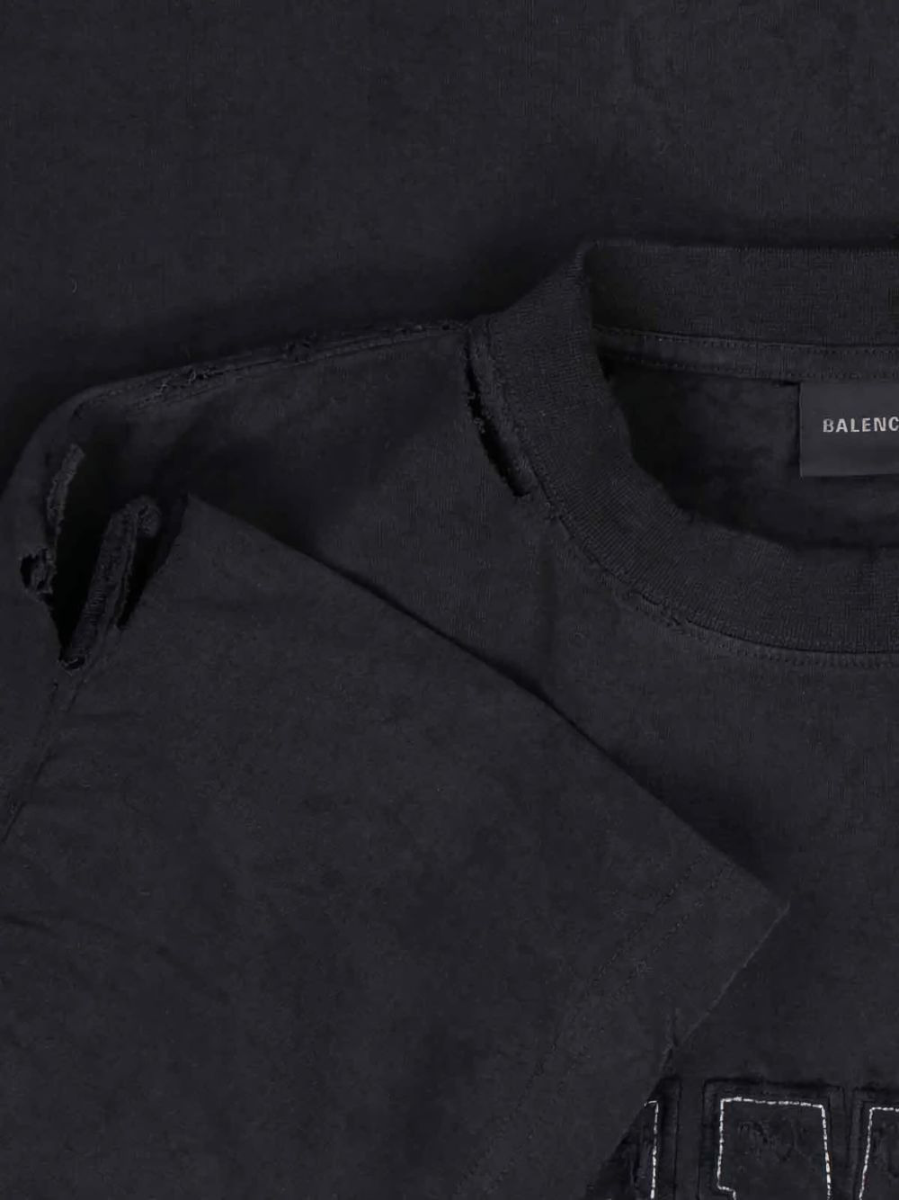 destroyed logo T-shirt - 3