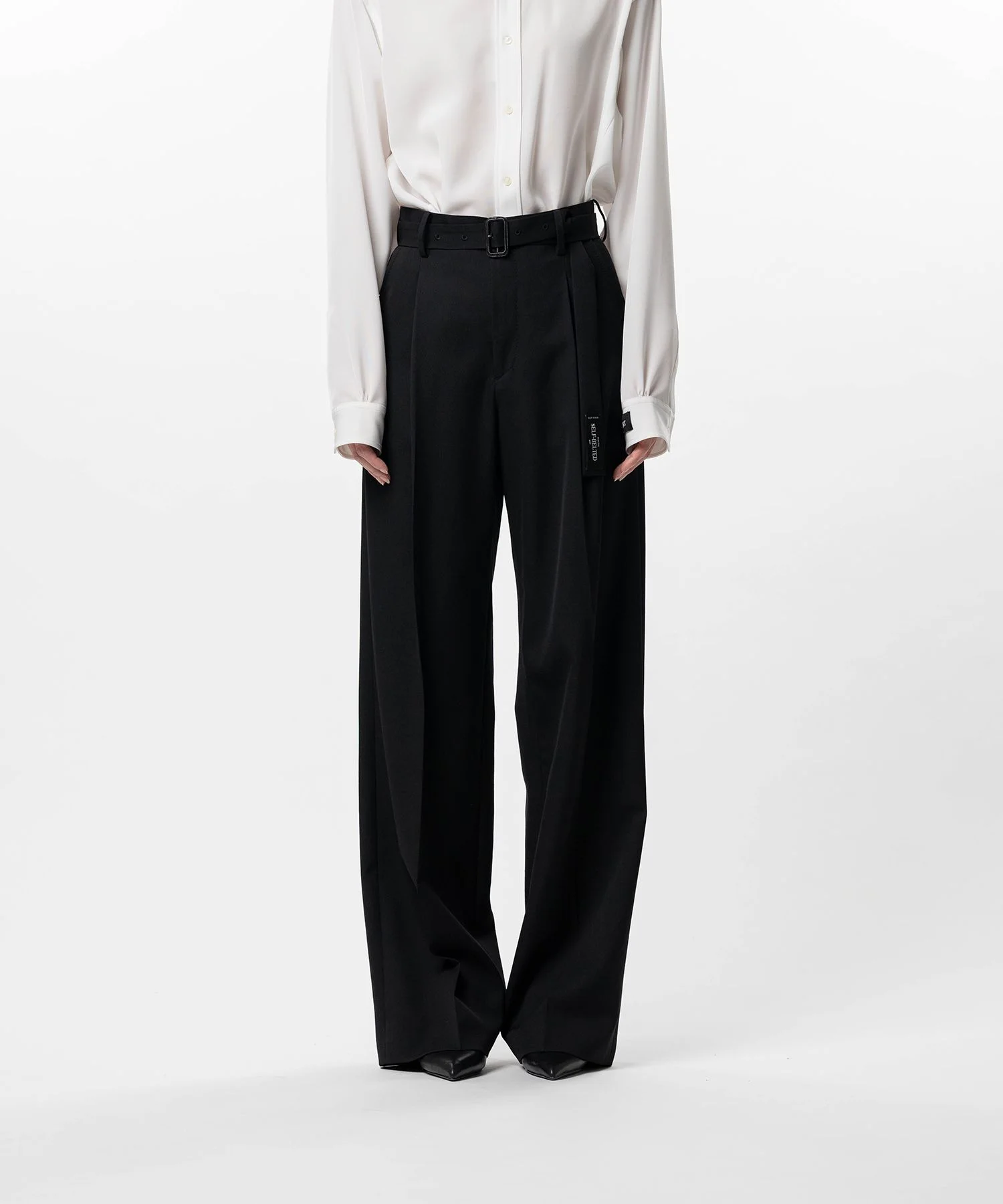 Basic Belted Pants - 1