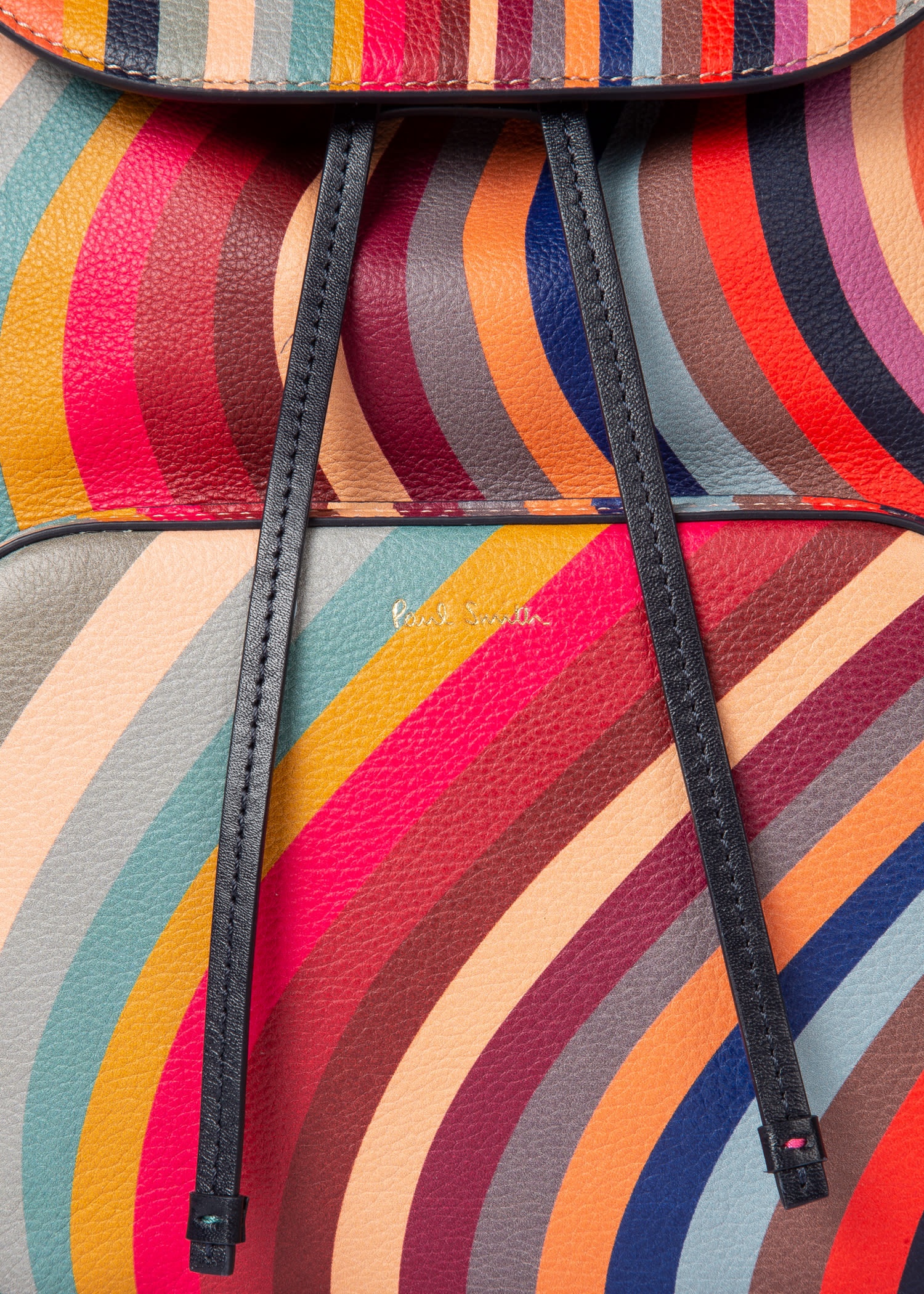 'Swirl' Leather Backpack - 4