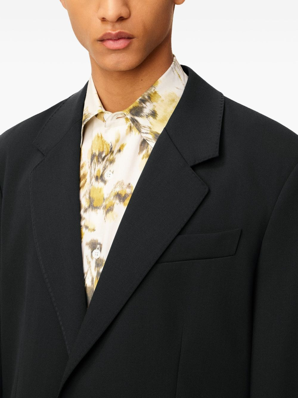 single-breasted wool jacket - 6