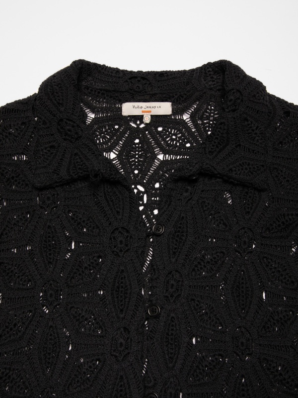 Anita Crochet Cardigan Black - 4