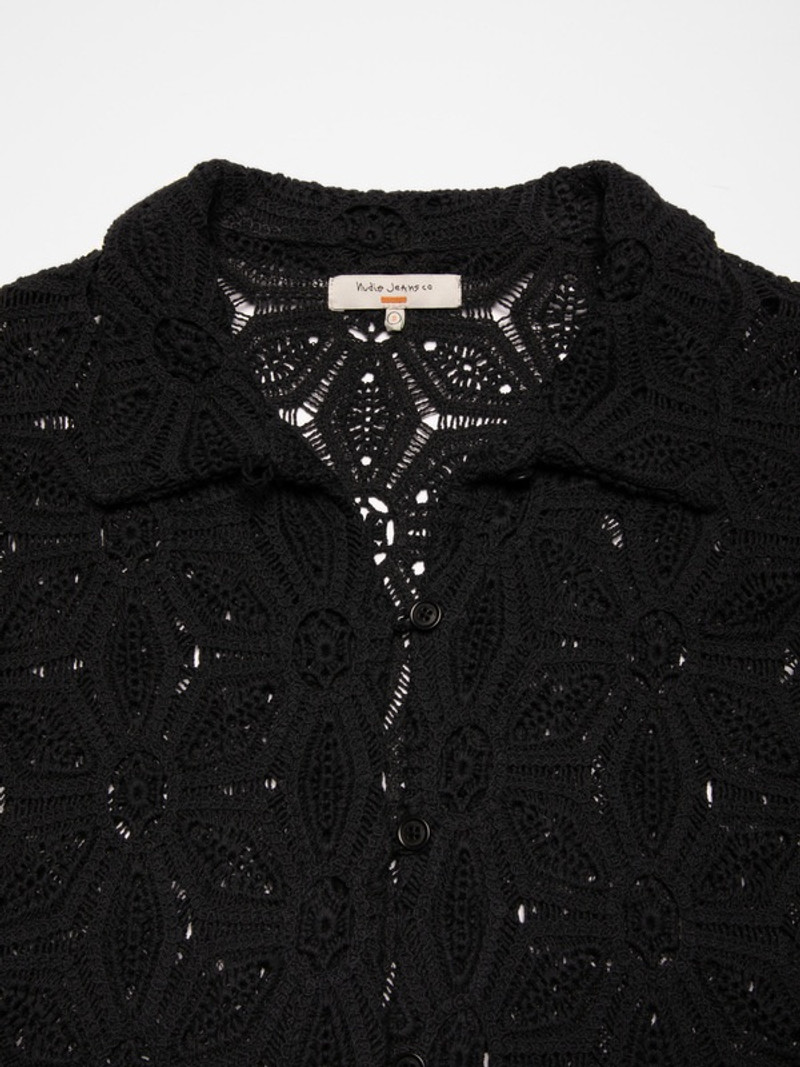 Anita Crochet Cardigan Black 4