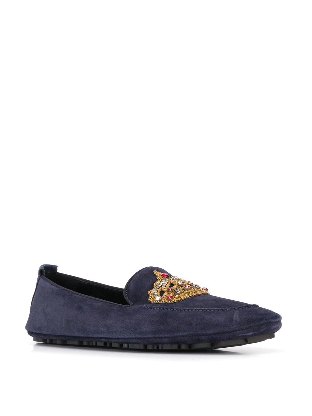 crown patch loafers - 2