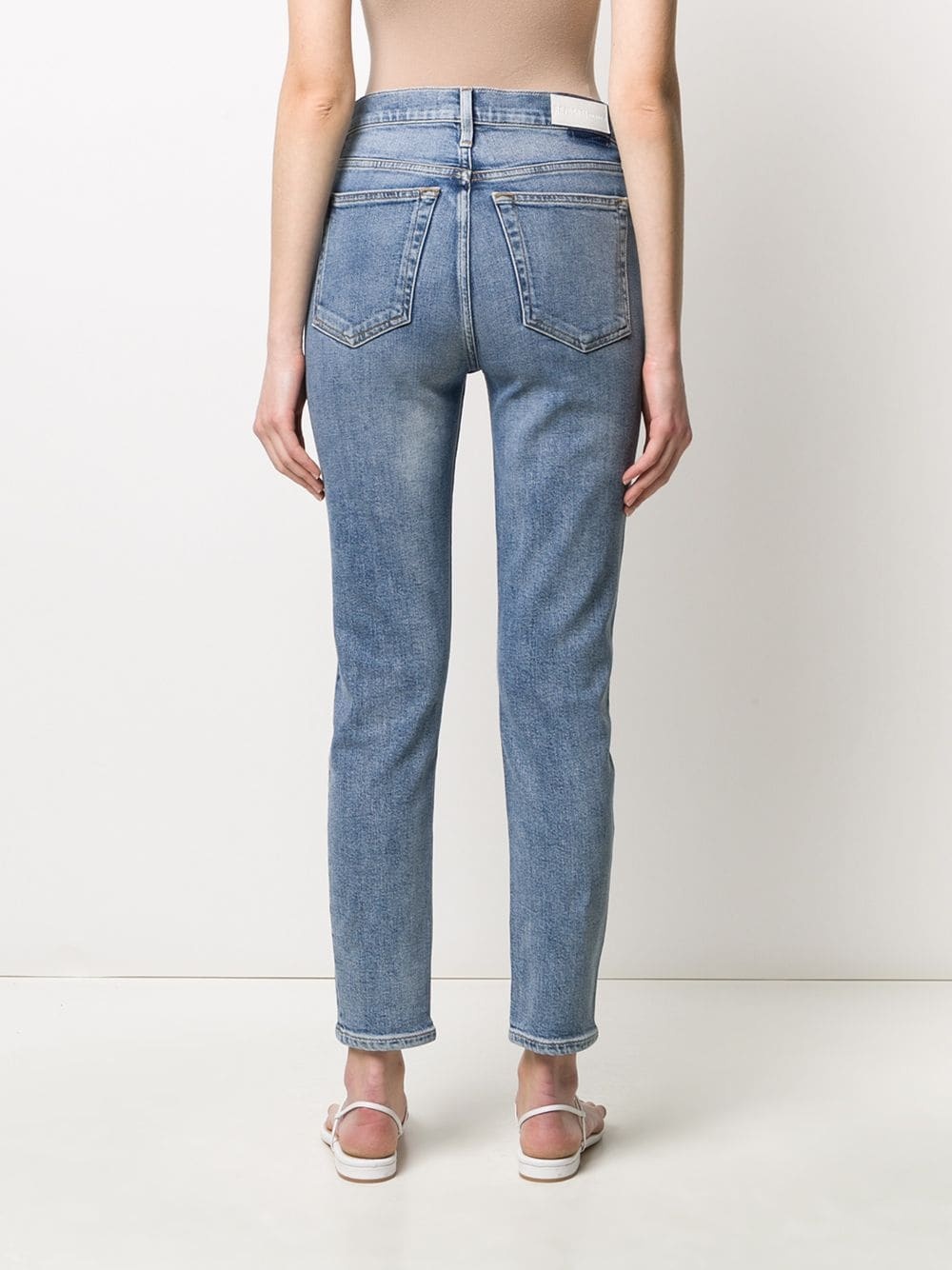 high-waisted slim-fit jeans - 4