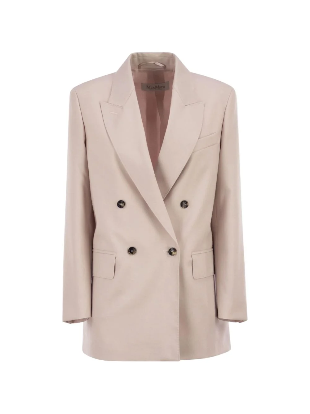 double-breasted peak-lapel blazer - 1
