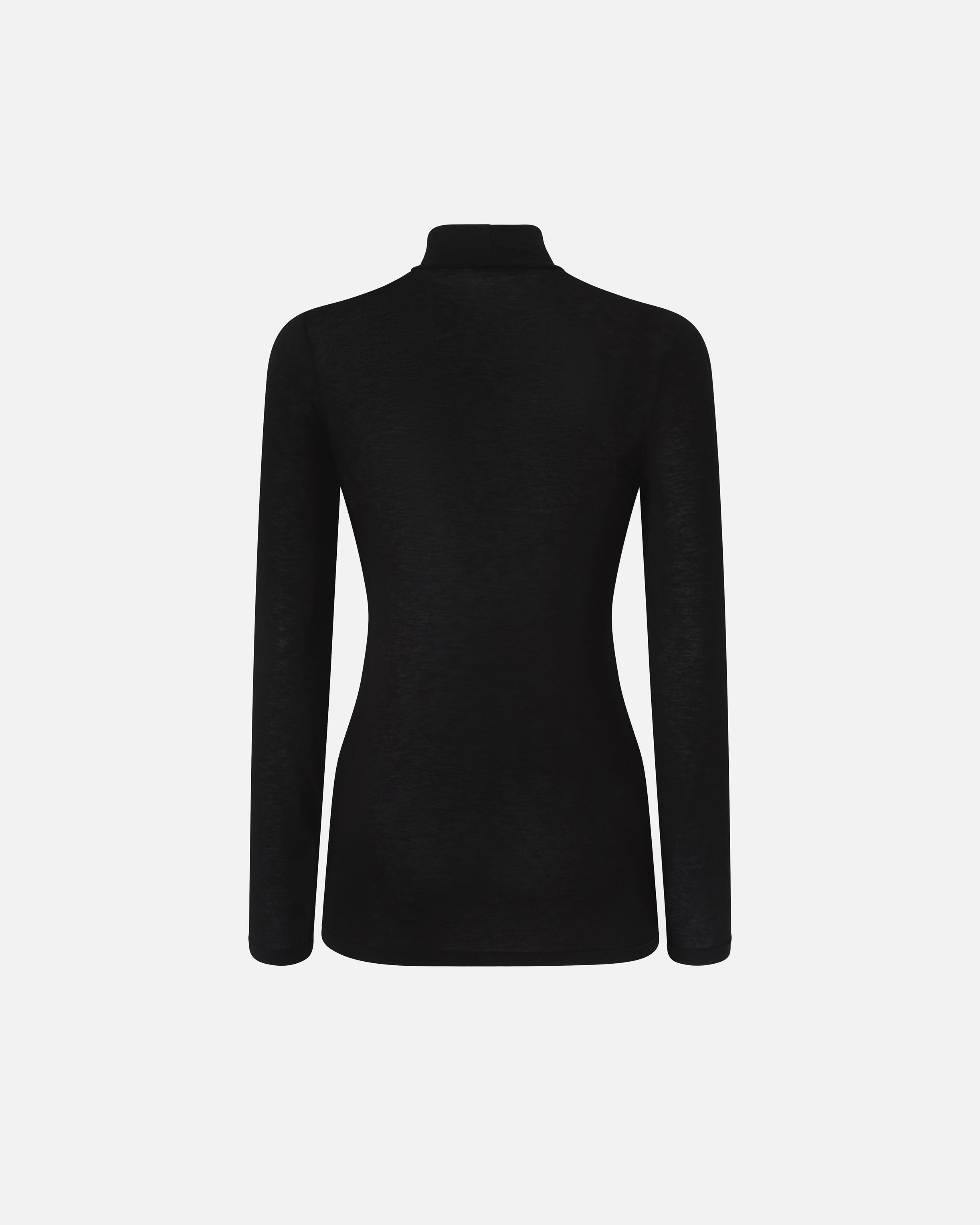 LIGHT CASHMERE-BLEND JERSEY TURTLENECK SWEATER WITH EMBROIDERY - 2