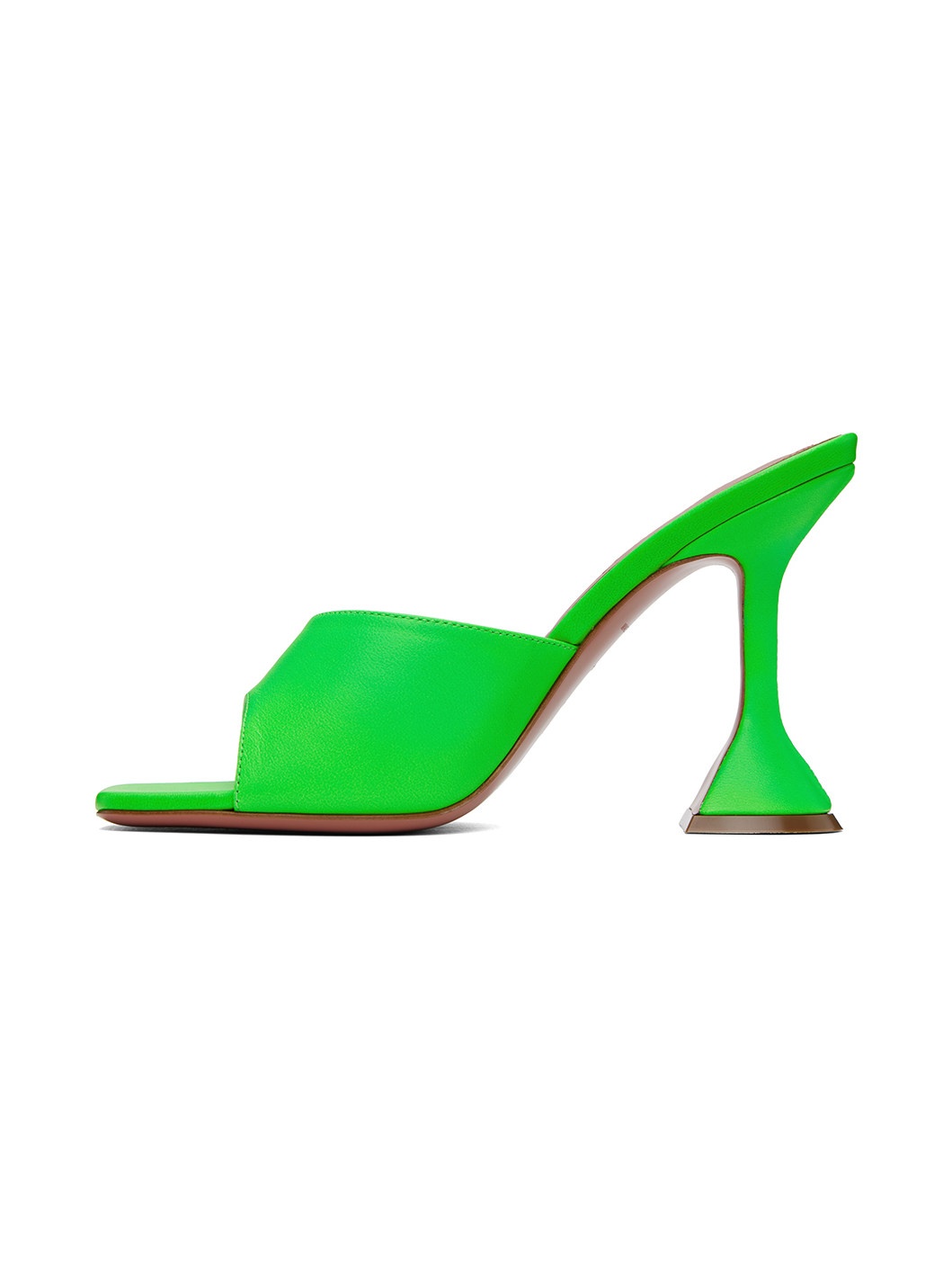 Green Lupita Slipper Heeled Sandals - 3