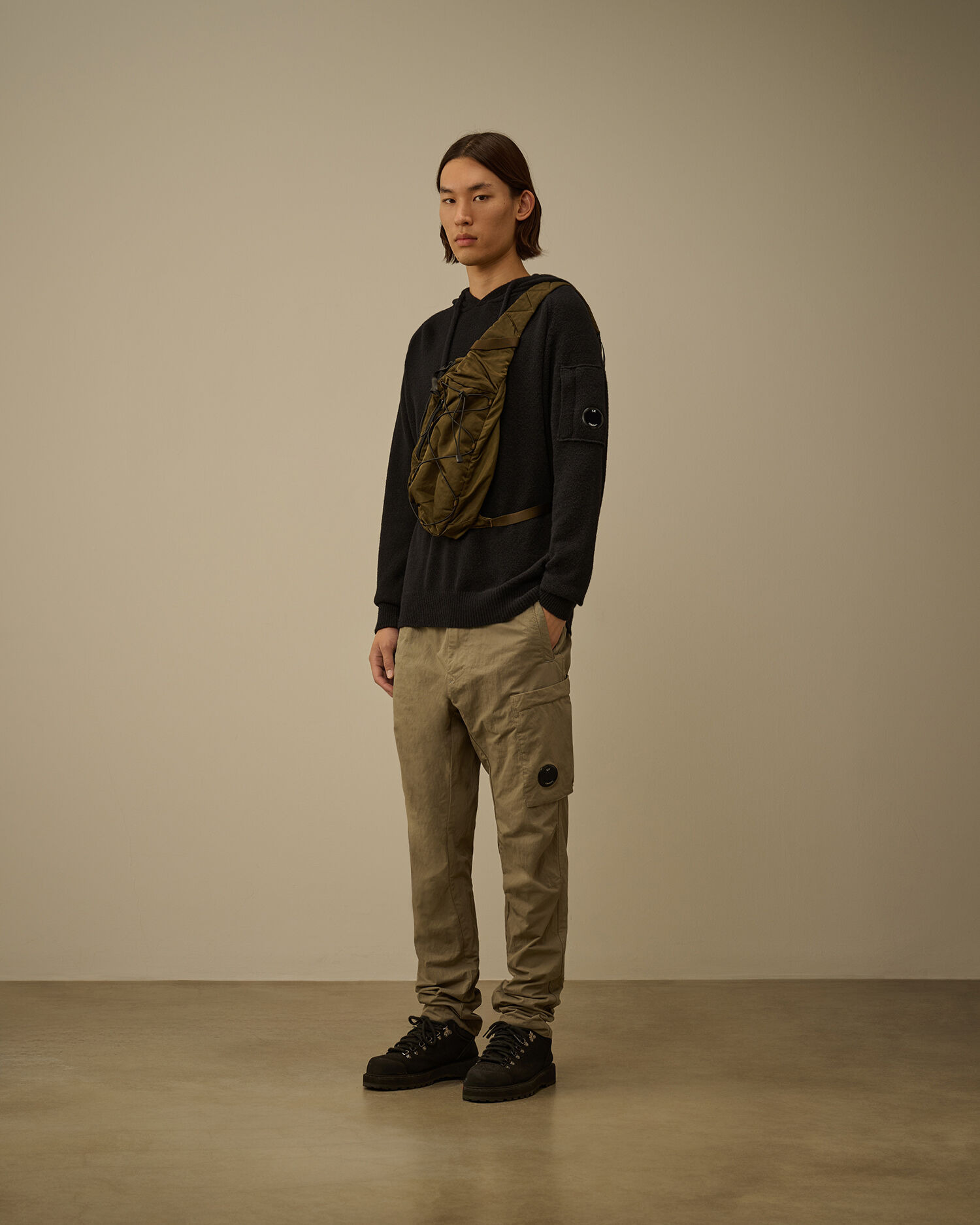Fleece Knit Hooded Sweater - 2