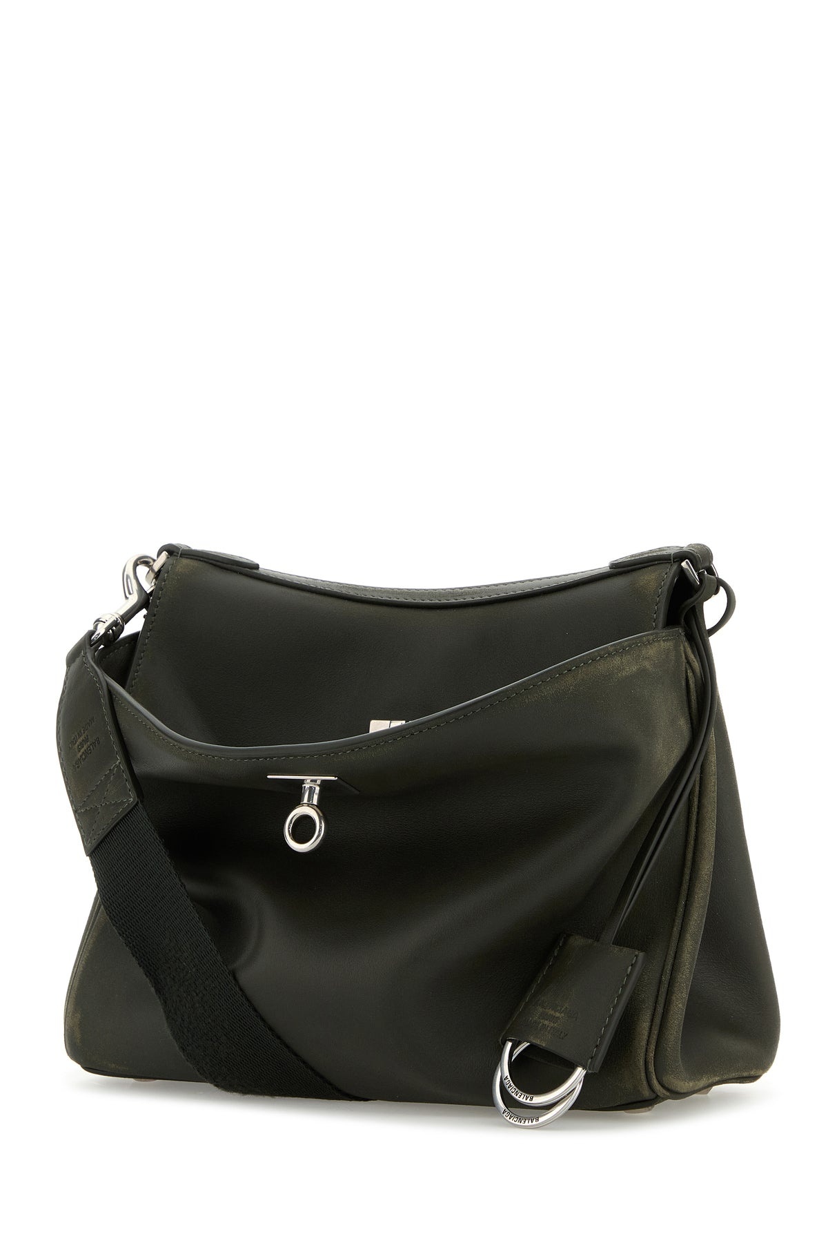 Dark green leather small Rodeo Messenger crossbody bag - 2