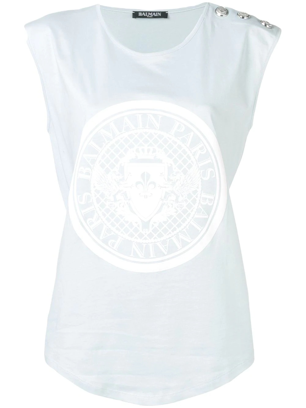 Balmain medallion print tank top - 1