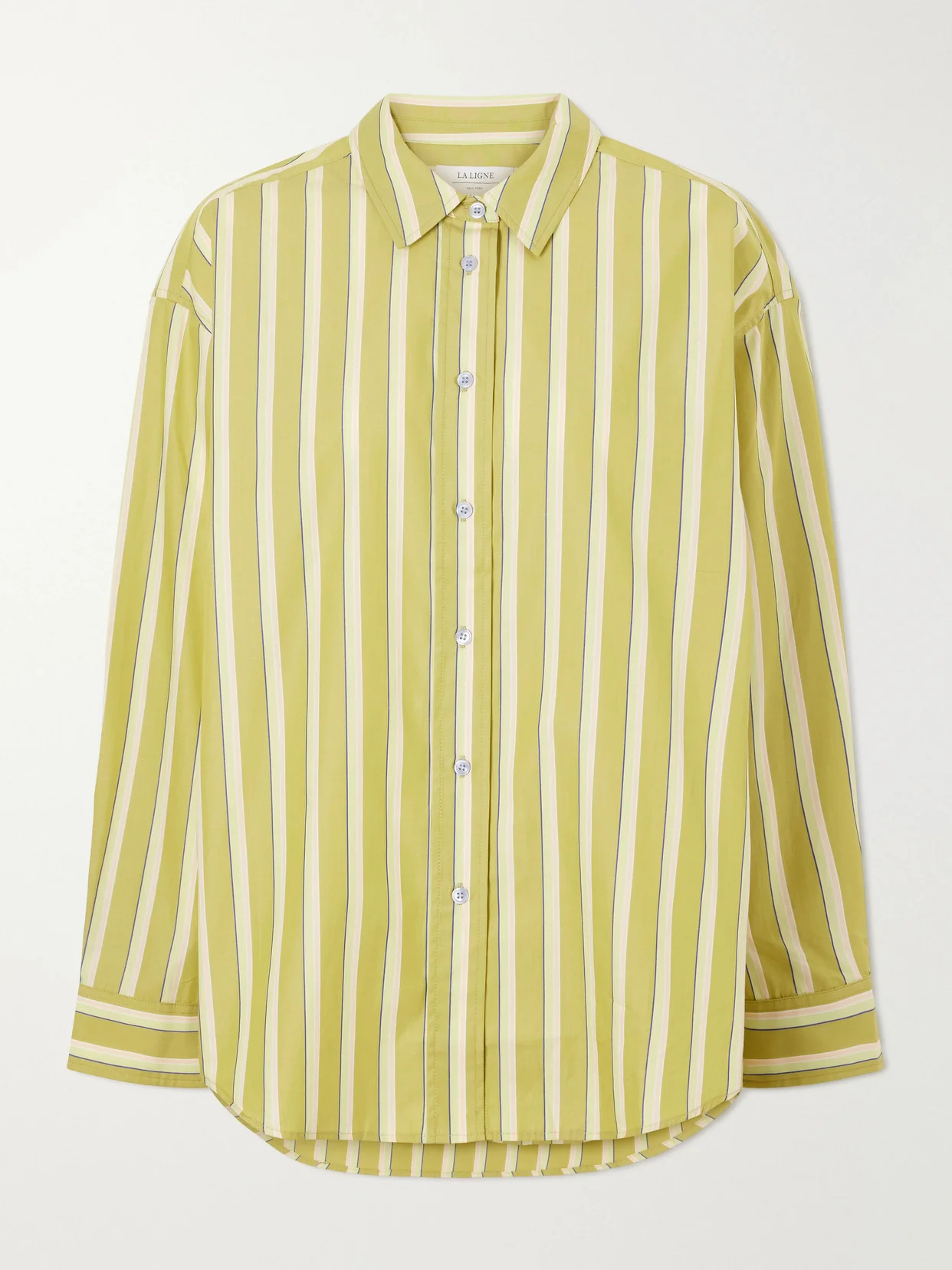 Striped Cotton-poplin Shirt - 1