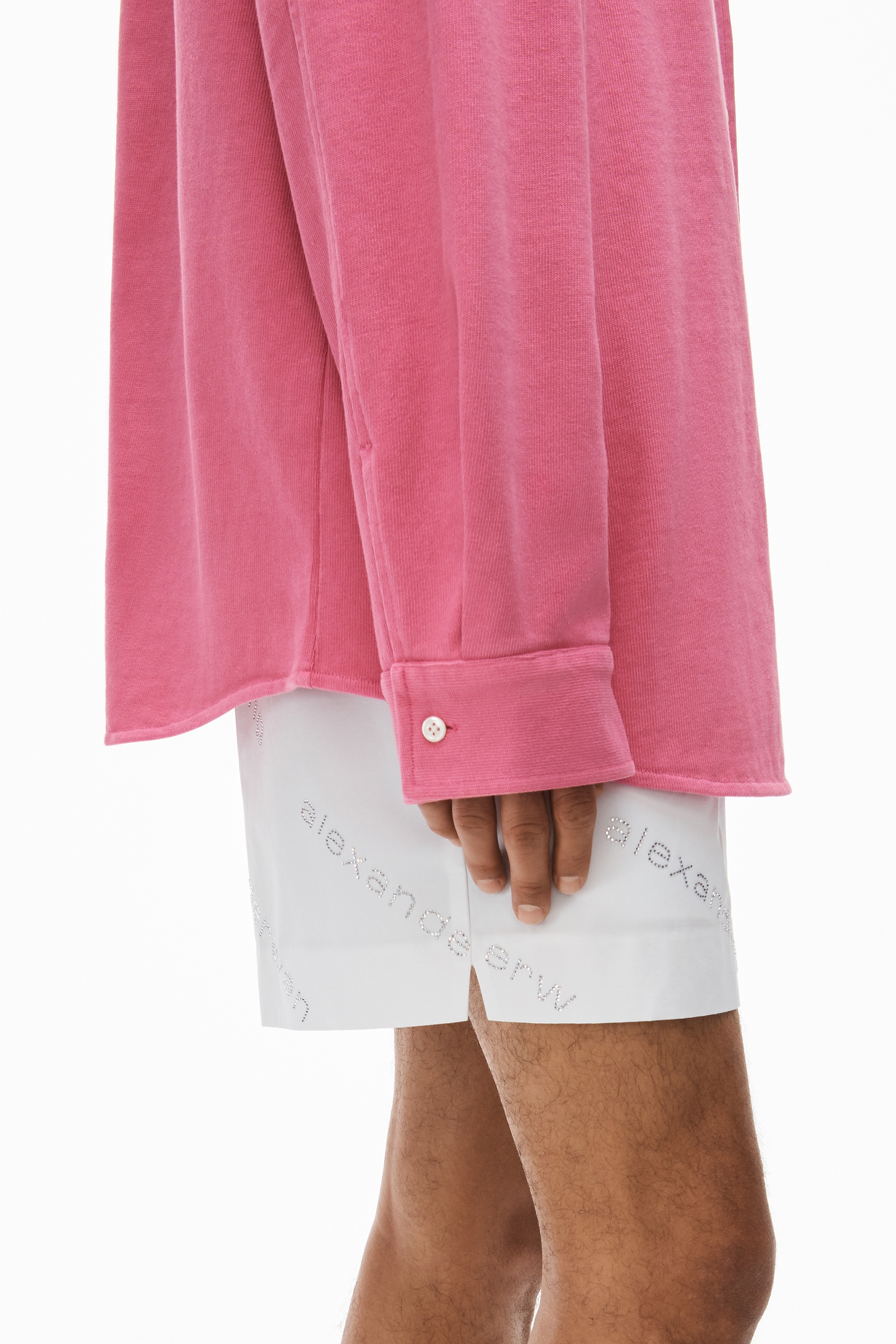 OVERSIZED SHIRT IN COMPACT JERSEY - 6