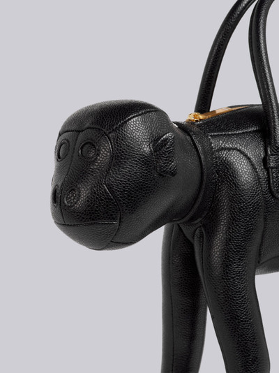 Thom Browne Black Pebbled Calfskin Monkey Bag outlook