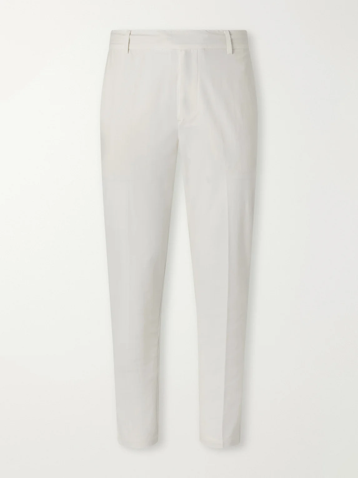 Slim-Fit Stretch Cotton-Blend Trousers - 1