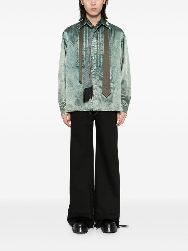 Maison MIHARAYASUHIRO logo-patch shirt outlook