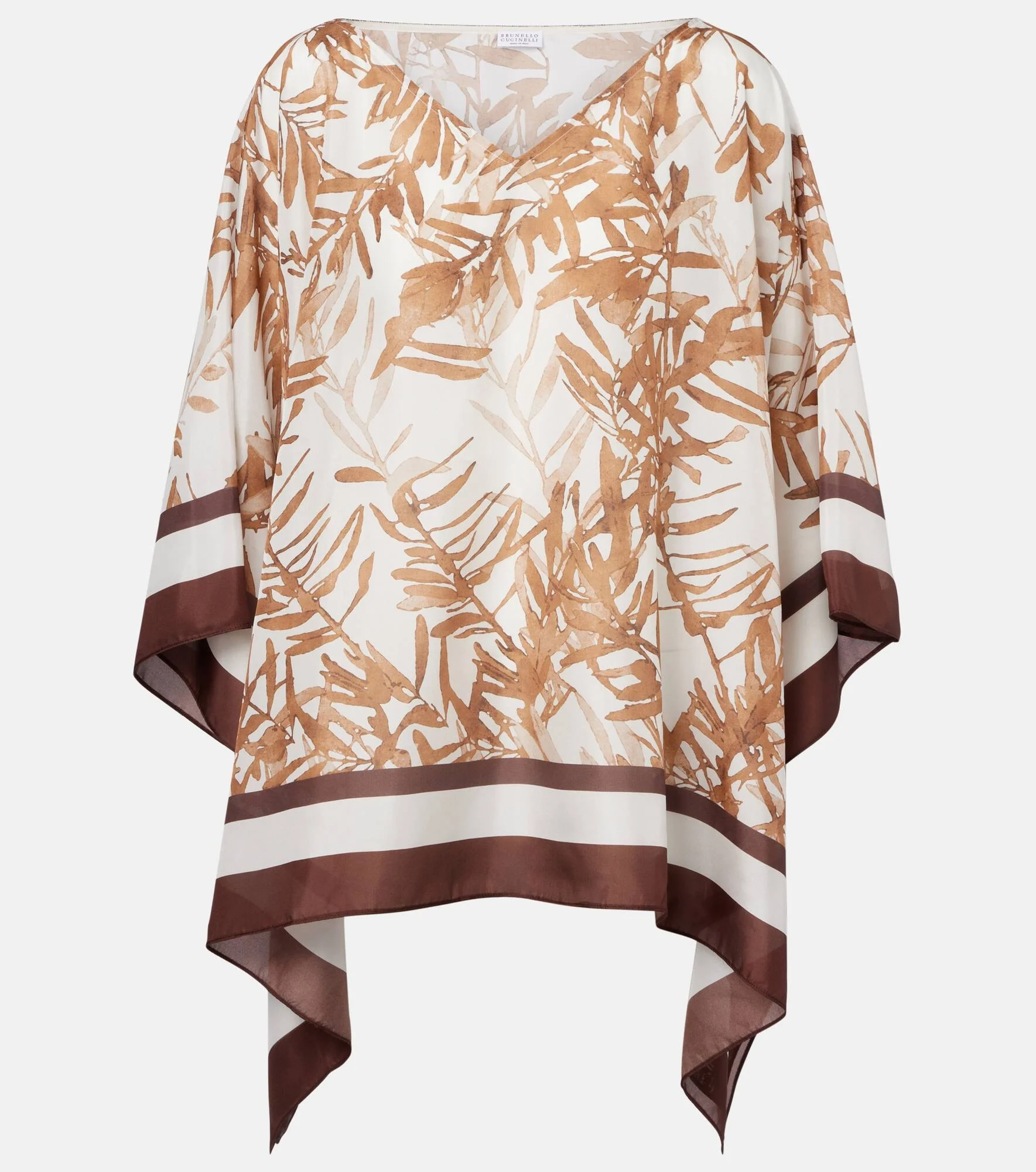 Printed silk top - 1