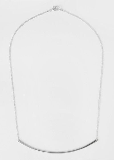 Paul Smith 'Ayla Curve' Silver Fine Chain Necklace by Helena Rohner outlook