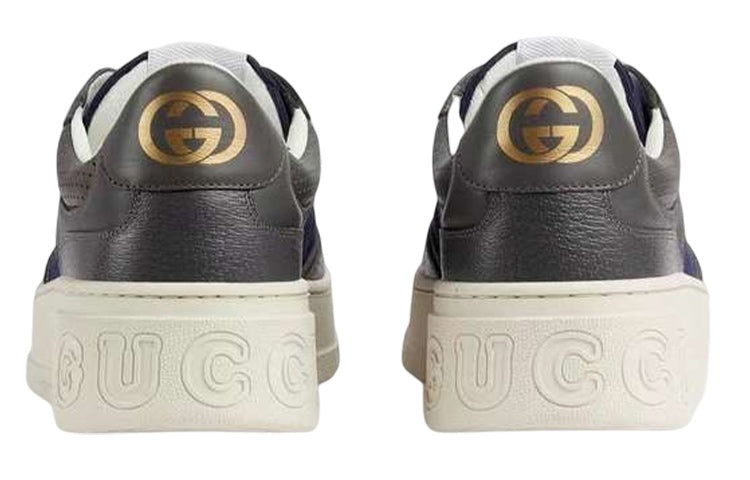 Gucci Interlocking G Lace-Up Sneakers 'Grey Blue' 726543-AABNK-1152 - 3