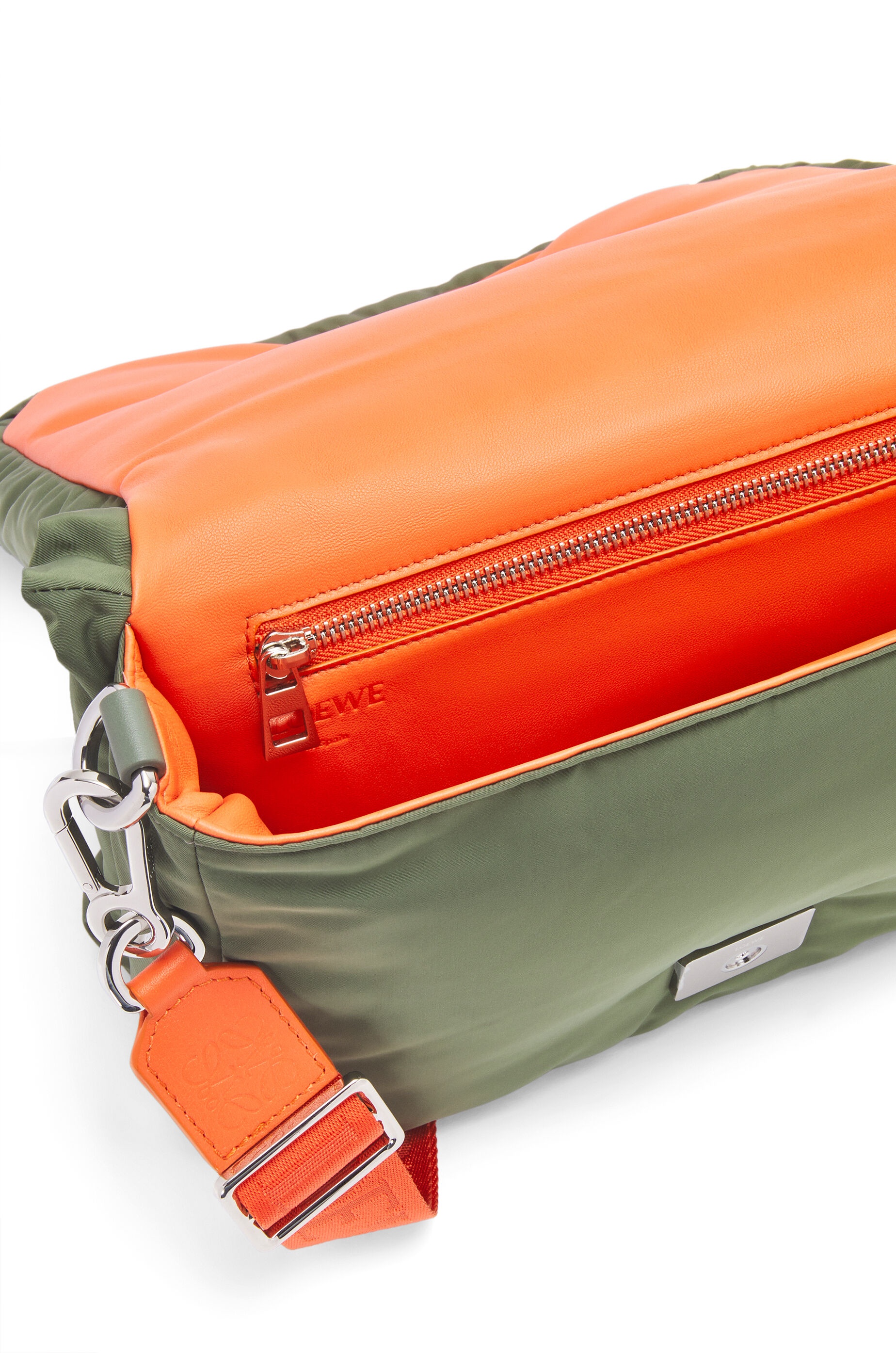 Puffer Goya Messenger in nylon and calfskin - 7