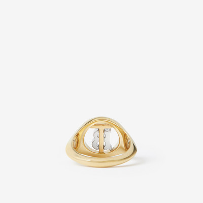 Burberry Gold-plated Monogram Motif Signet Ring outlook