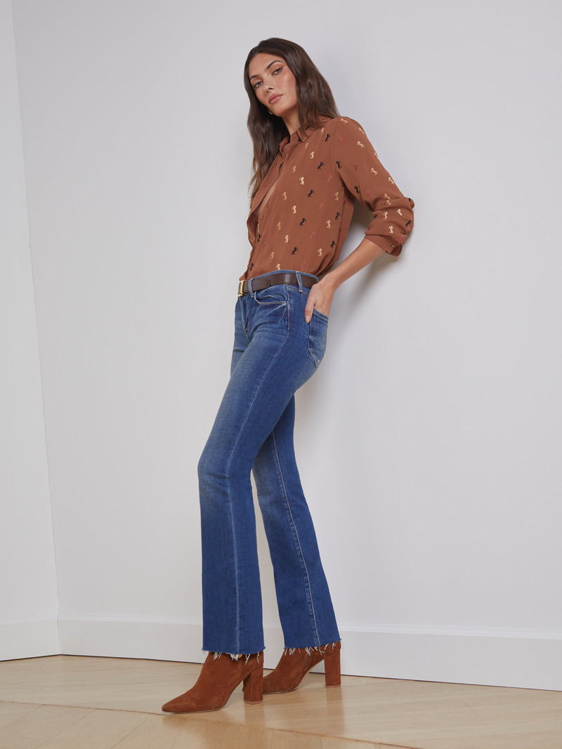 L'AGENCE Sneeki Low-Rise Straight-Leg Jean outlook