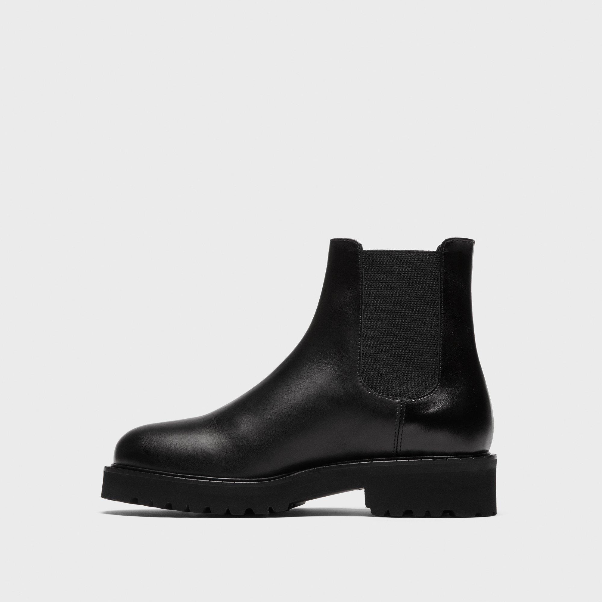 Lug Chelsea Booties in Leather - 3