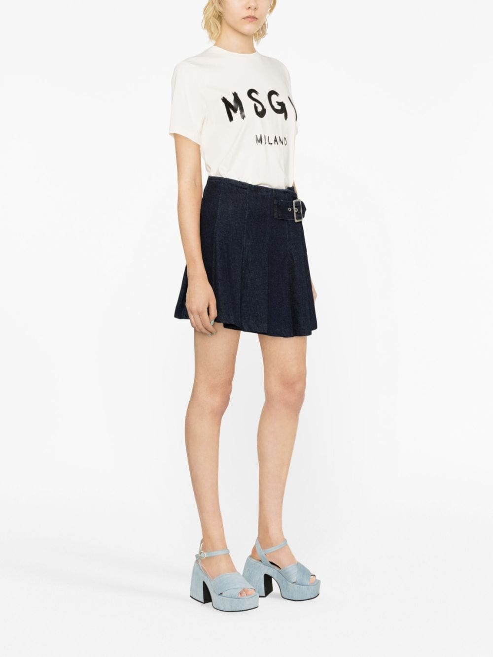 logo-print cotton T-shirt - 3