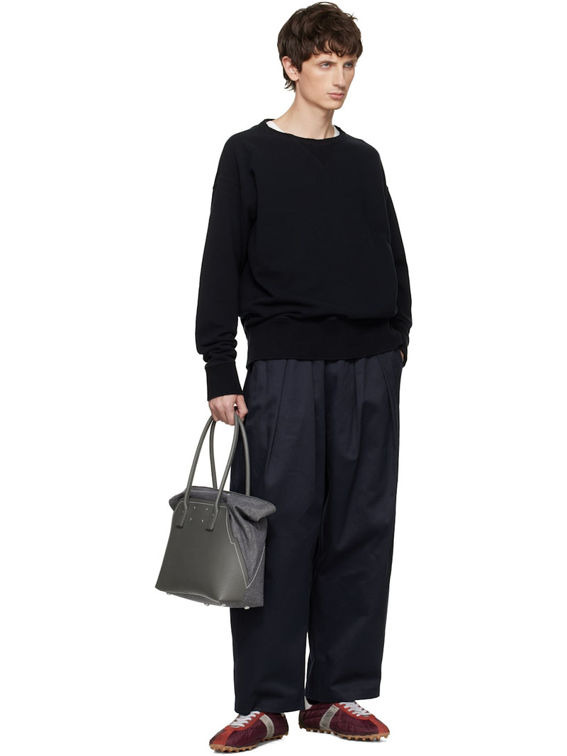 Maison Margiela Black Cotton Sweatshirt outlook