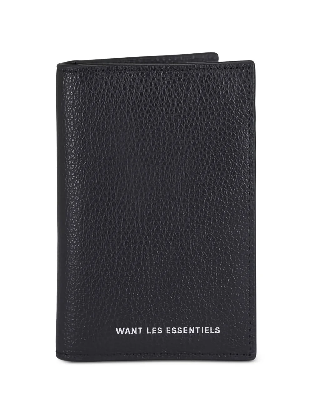 grainy leather cardholder - 1