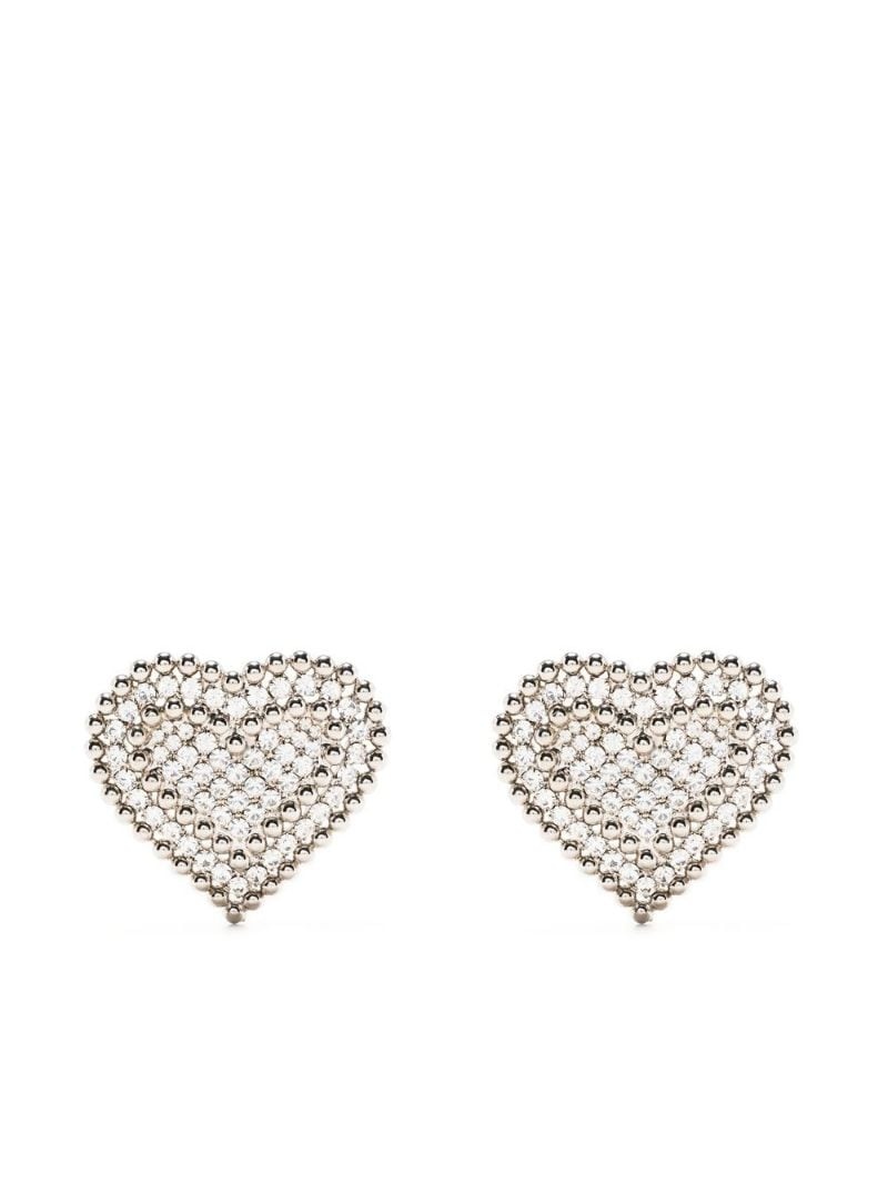 heart-shaped earrings - 1
