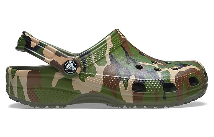 Crocs Beach Army Green Camouflage Sandals 206454-3TC - 3