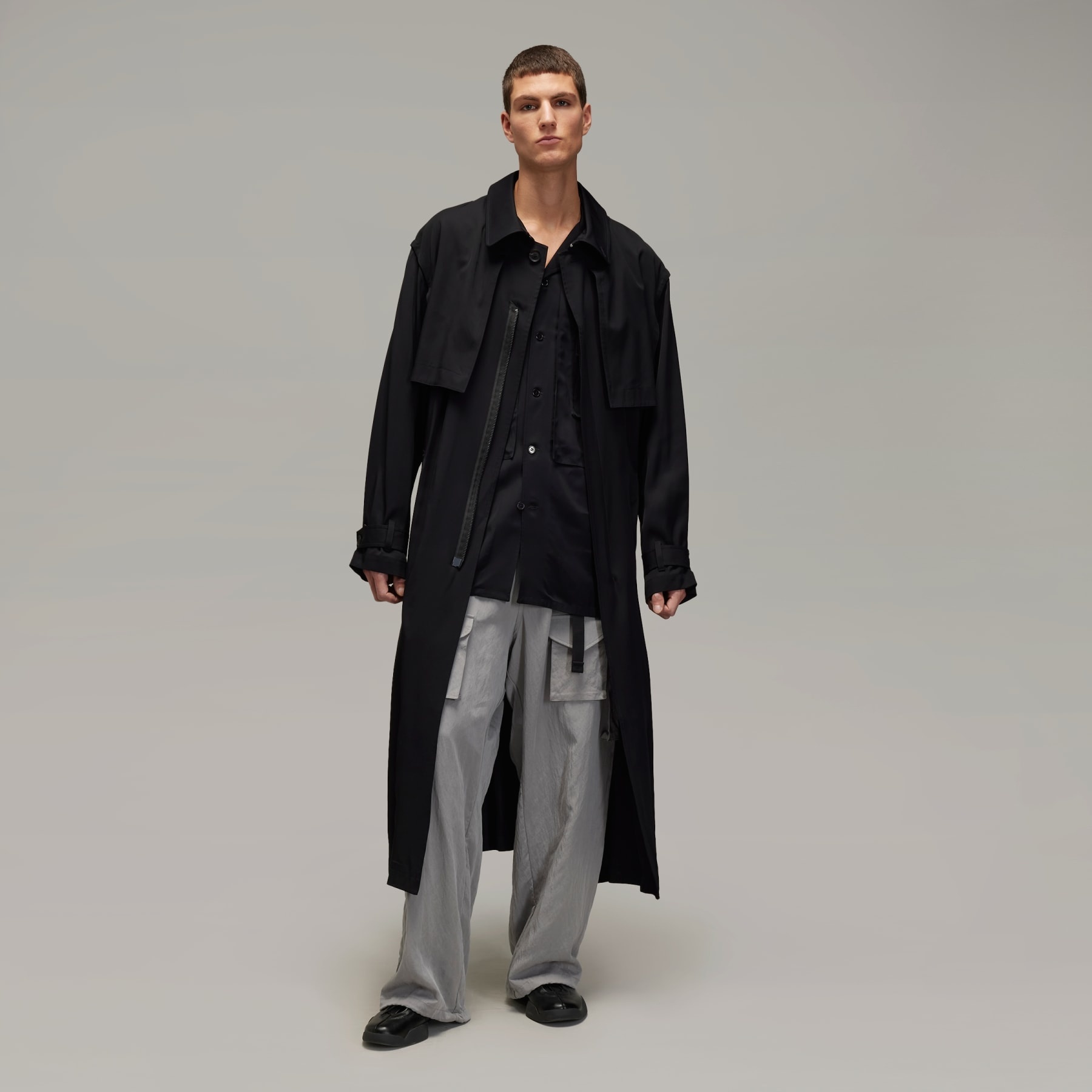Y-3 Rayon Twill Coat - 5